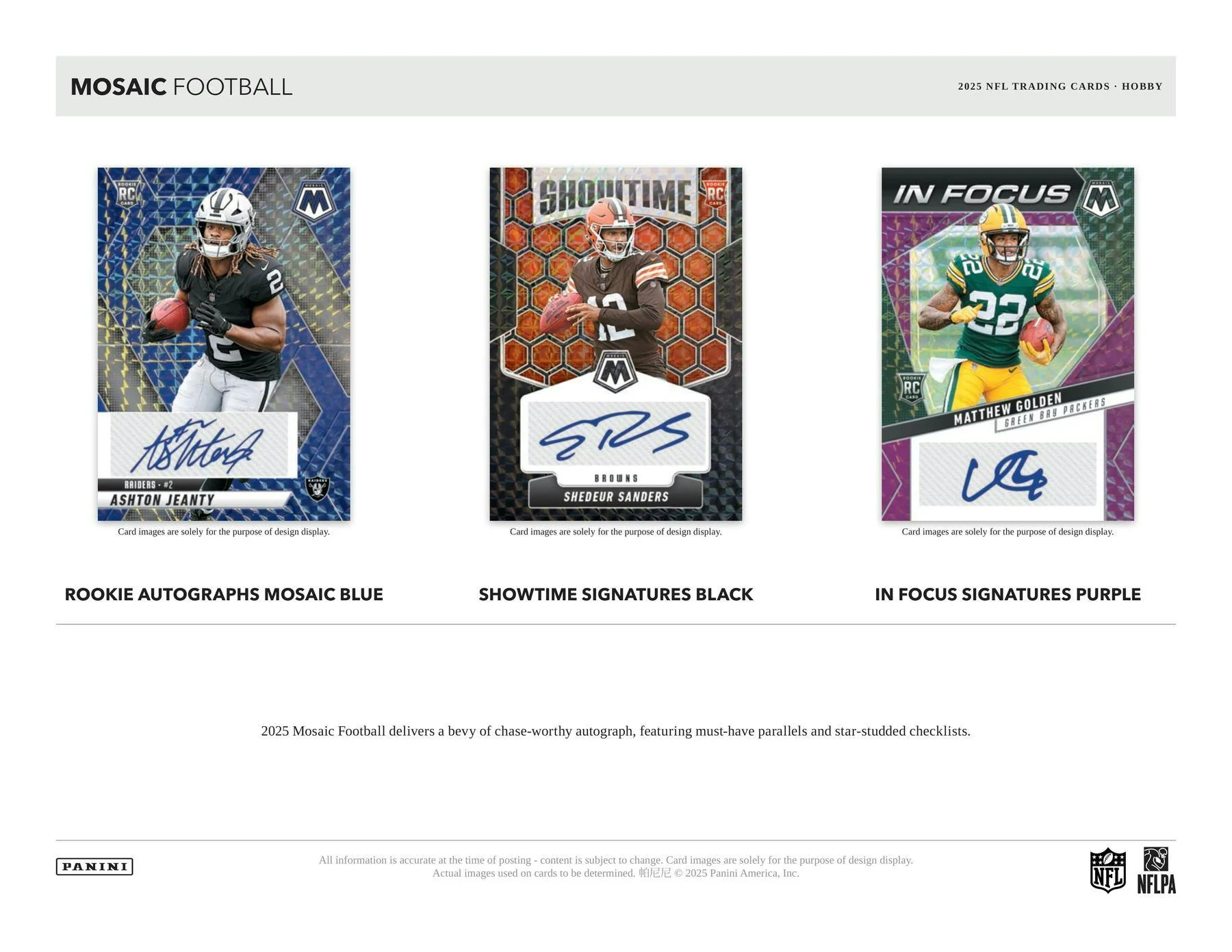 2025 Panini Mosaic Football Hobby Box | Columbia Sports Cards - Image 4