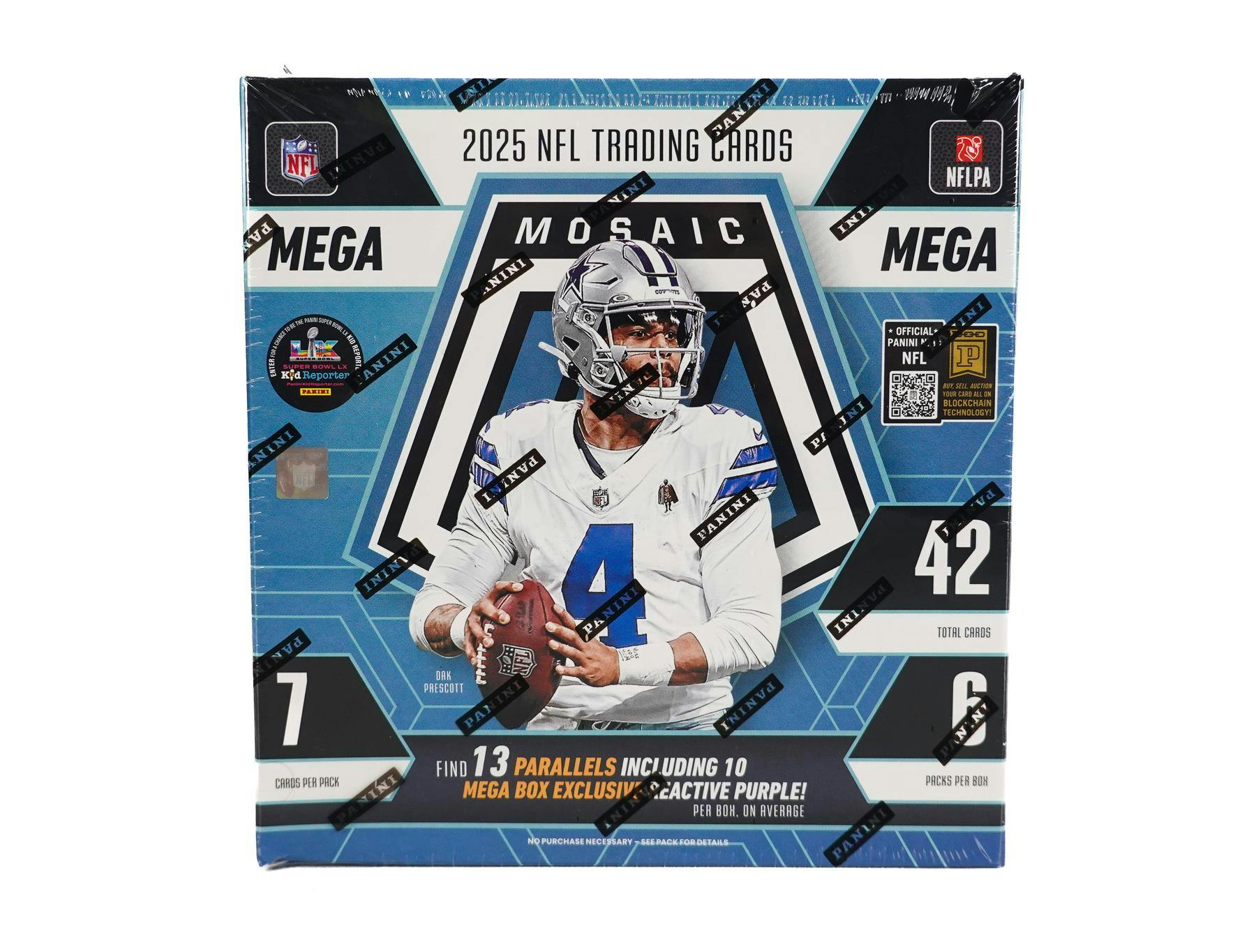 2025 Panini Mosaic Football Mega Box (Reactive Purple) | Columbia Sports Cards