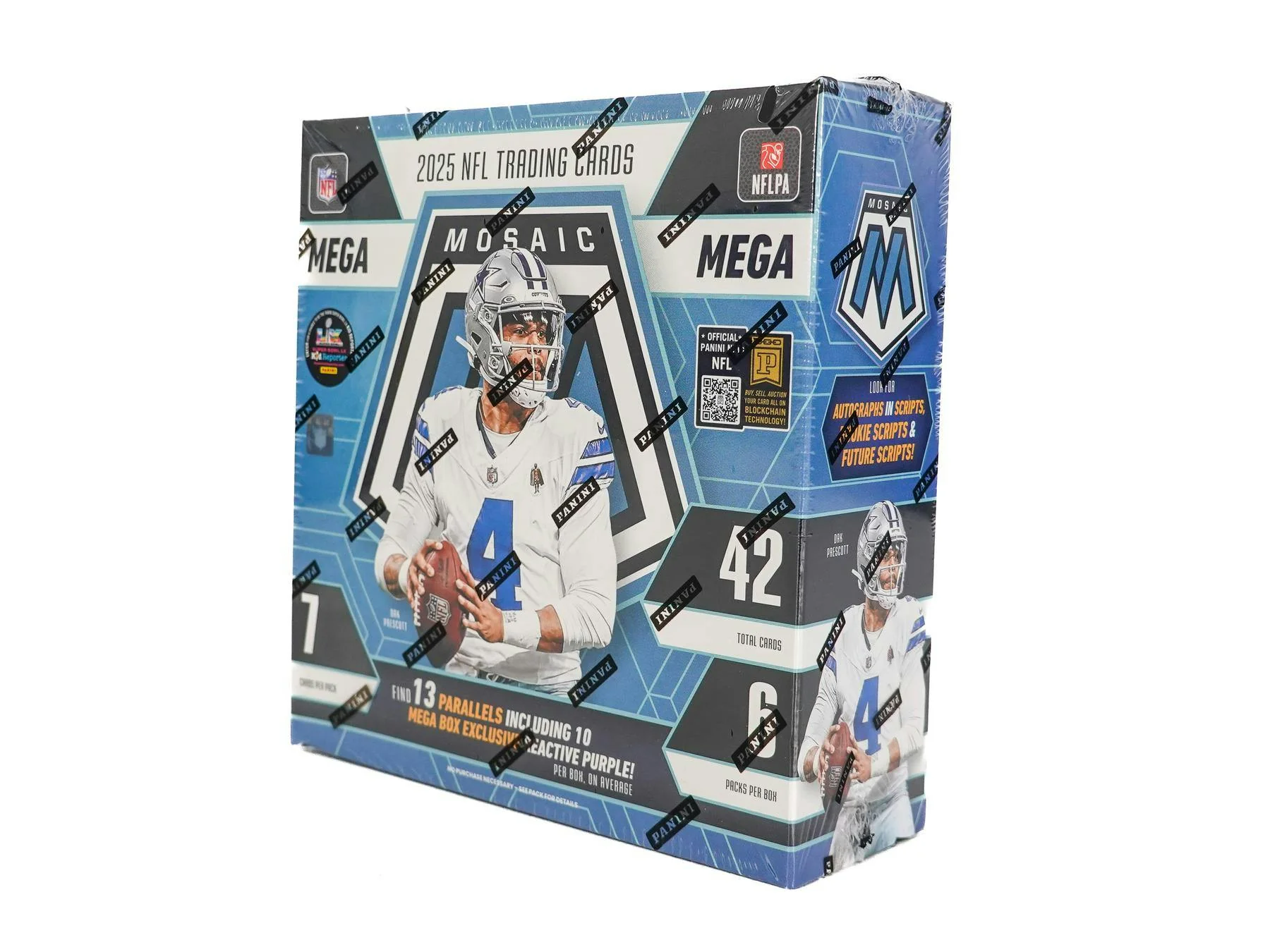 2025 Panini Mosaic Football Mega Box (Reactive Purple) | Columbia Sports Cards - Image 2