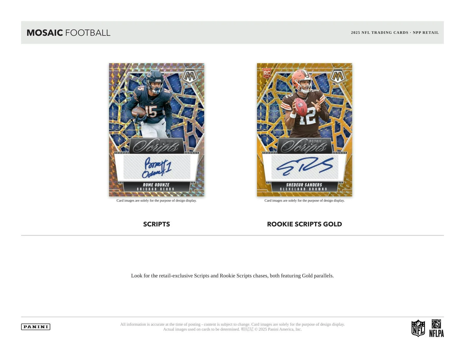 2025 Panini Mosaic Football Mega Box (Reactive Purple) | Columbia Sports Cards - Image 4