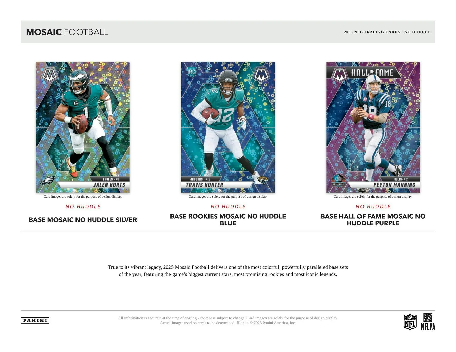 2025 Panini Mosaic Football No Huddle Box | Columbia Sports Cards - Image 3