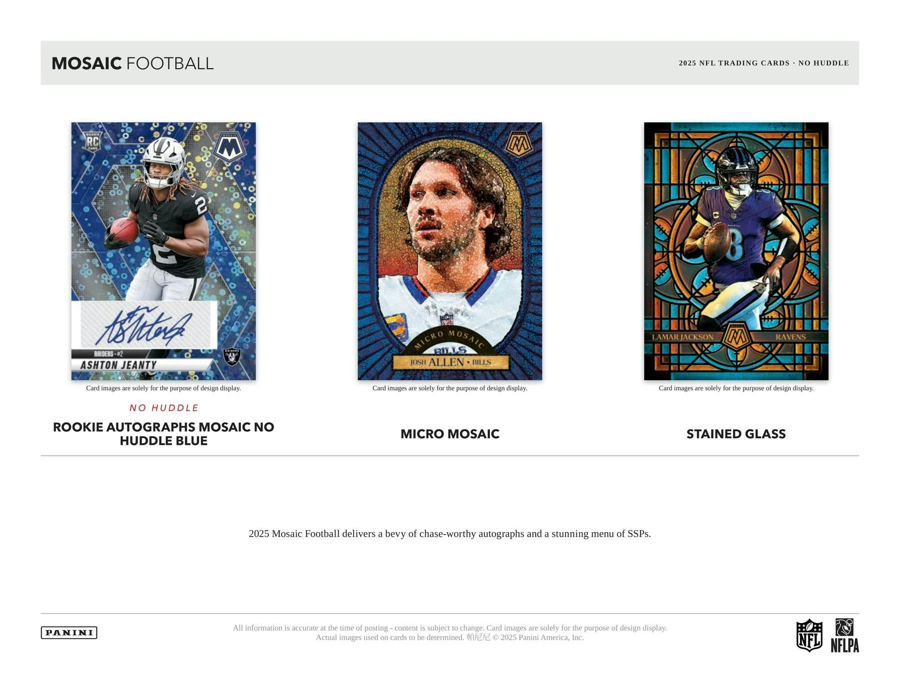 2025 Panini Mosaic Football No Huddle Box | Columbia Sports Cards - Image 4