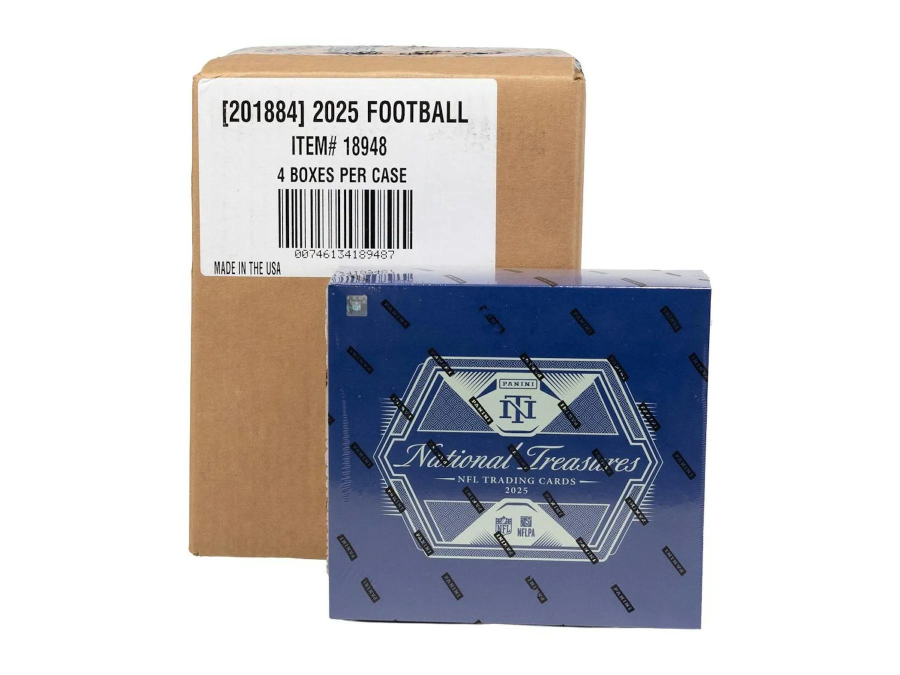 2025 Panini National Treasures Football Hobby 4-Box Case | Columbia Sports Cards