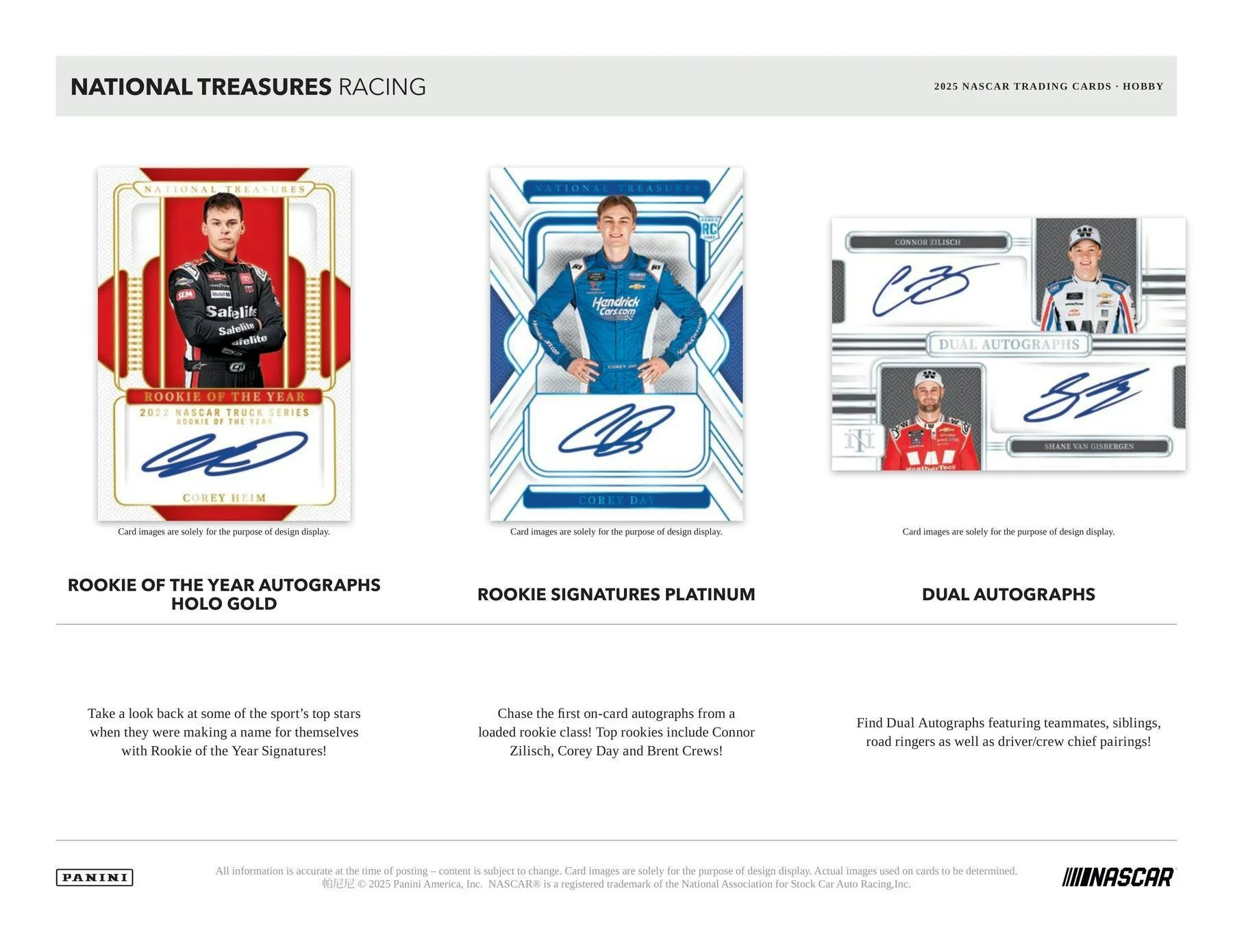 2025 Panini National Treasures Racing Hobby Box | Columbia Sports Cards - Image 3