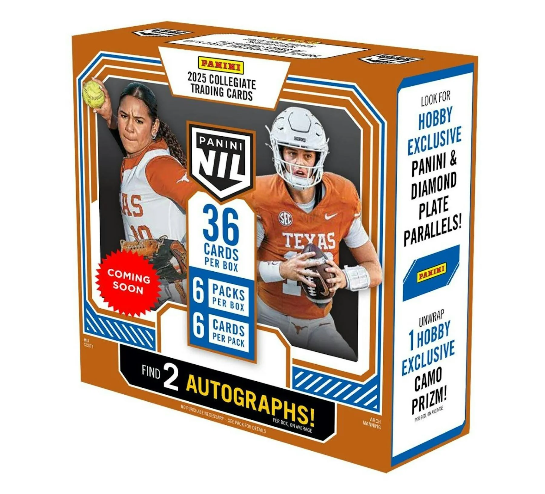 2025 Panini NIL Texas Longhorns Hobby Box | Columbia Sports Cards