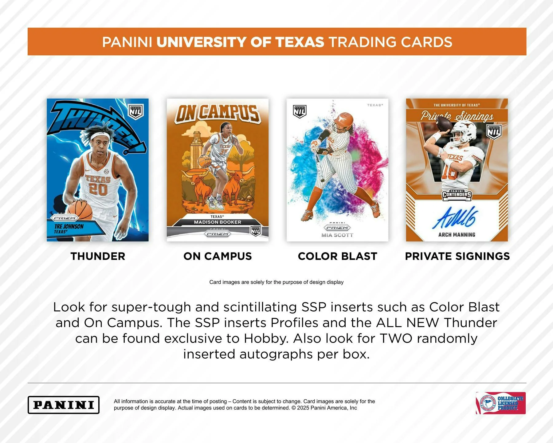2025 Panini NIL Texas Longhorns Hobby Box | Columbia Sports Cards - Image 3