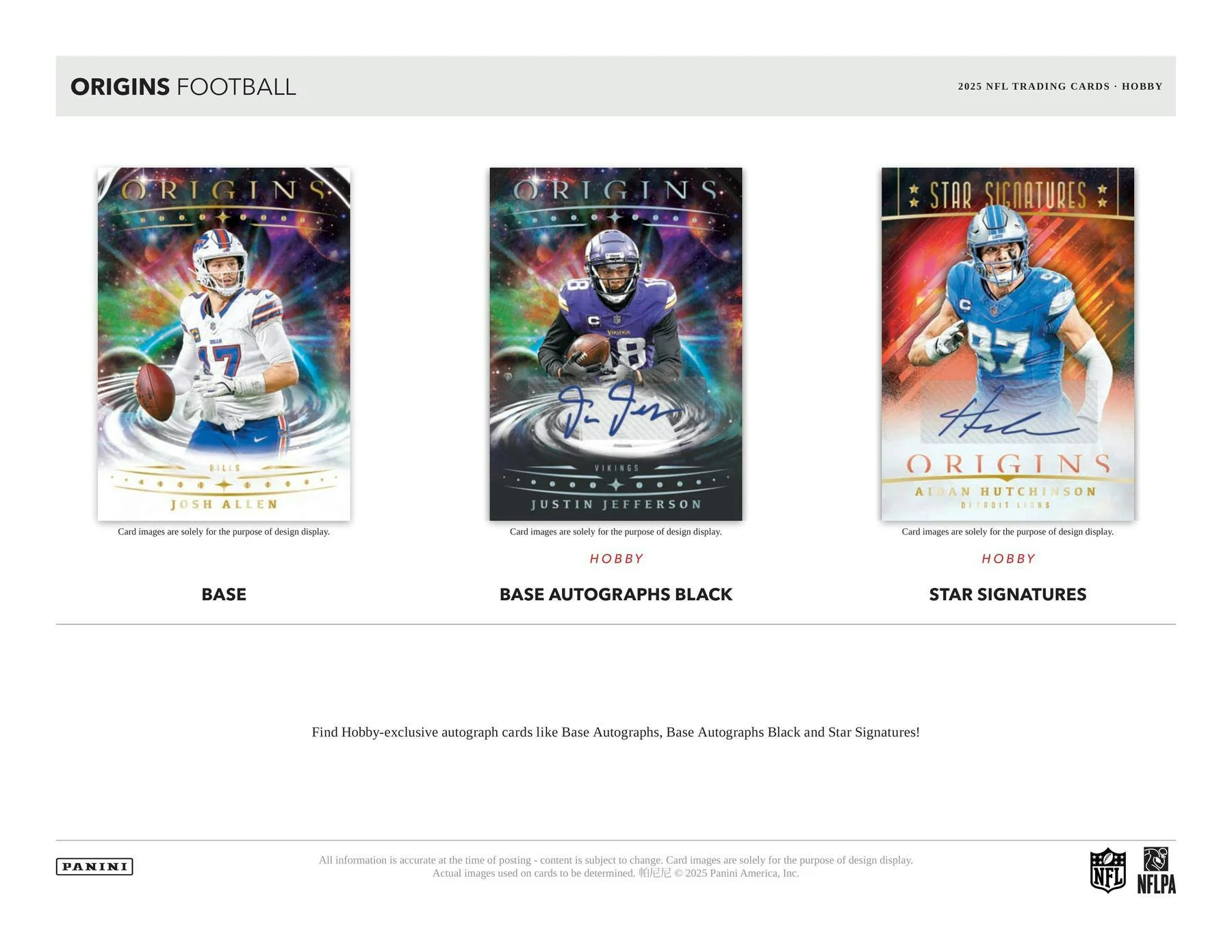 2025 Panini Origins Football Hobby Box | Columbia Sports Cards - Image 4