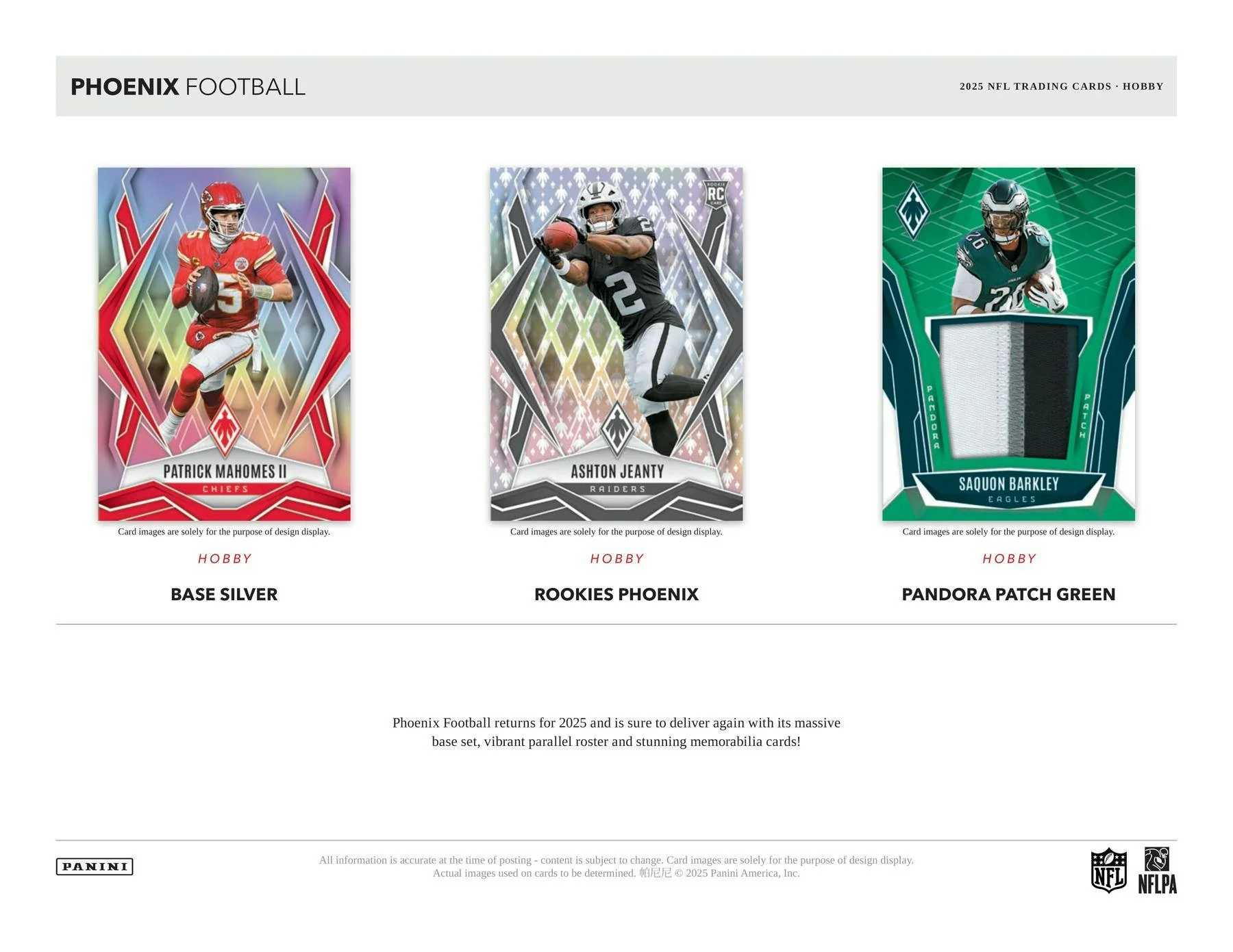 2025 Panini Phoenix Football Hobby Box | Columbia Sports Cards - Image 3
