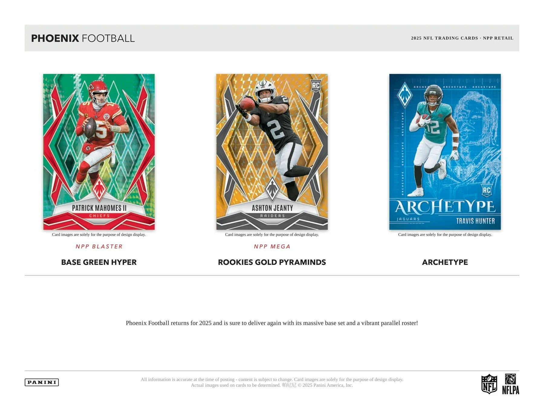 2025 Panini Phoenix Football Mega Box | Columbia Sports Cards - Image 2