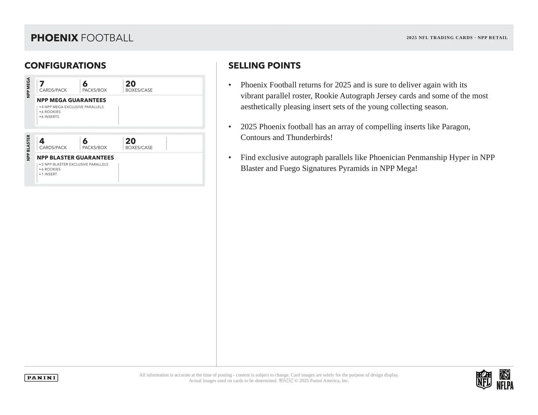 2025 Panini Phoenix Football Mega Box | Columbia Sports Cards - Image 5