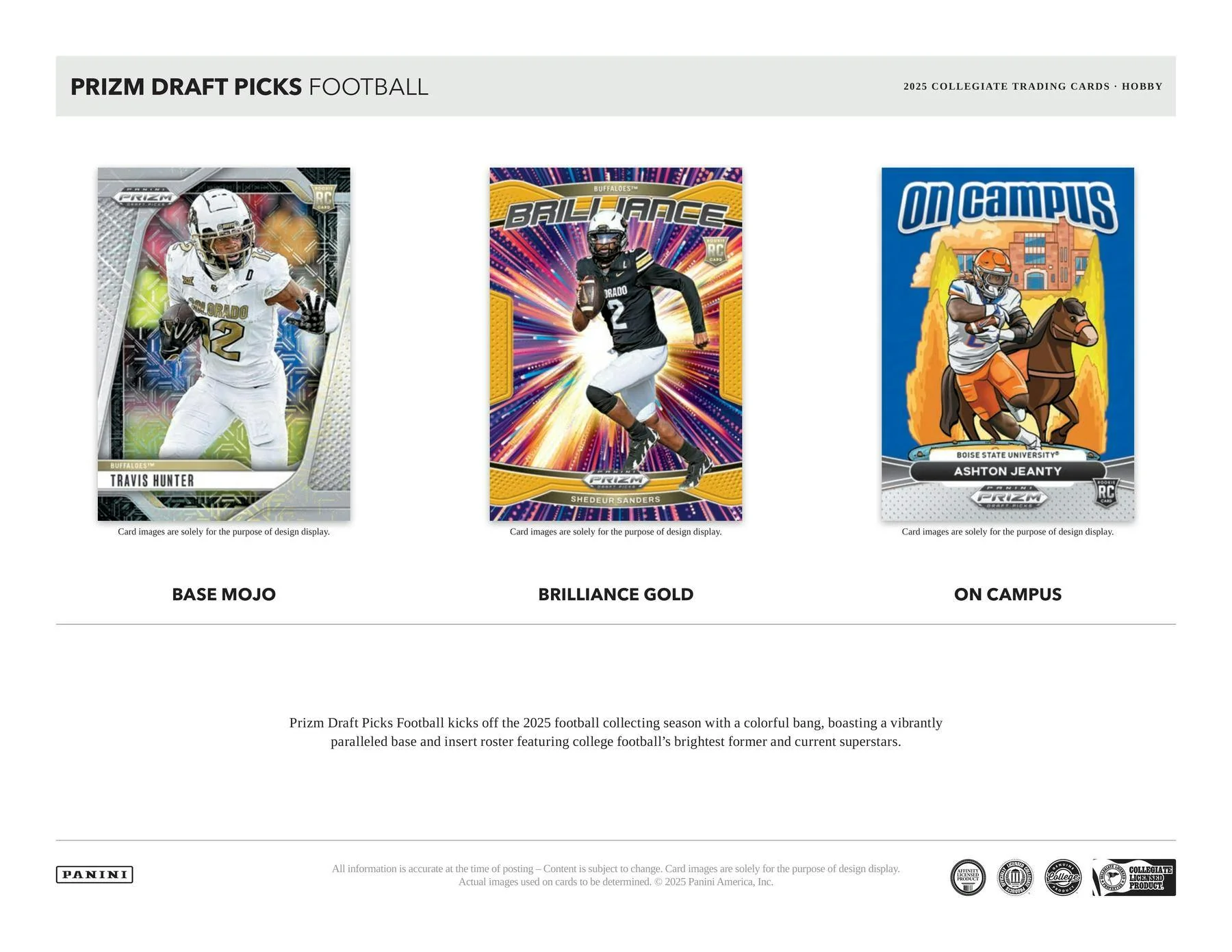 2025 Panini Prizm Draft Picks Football Hobby Box | Columbia Sports Cards - Image 2