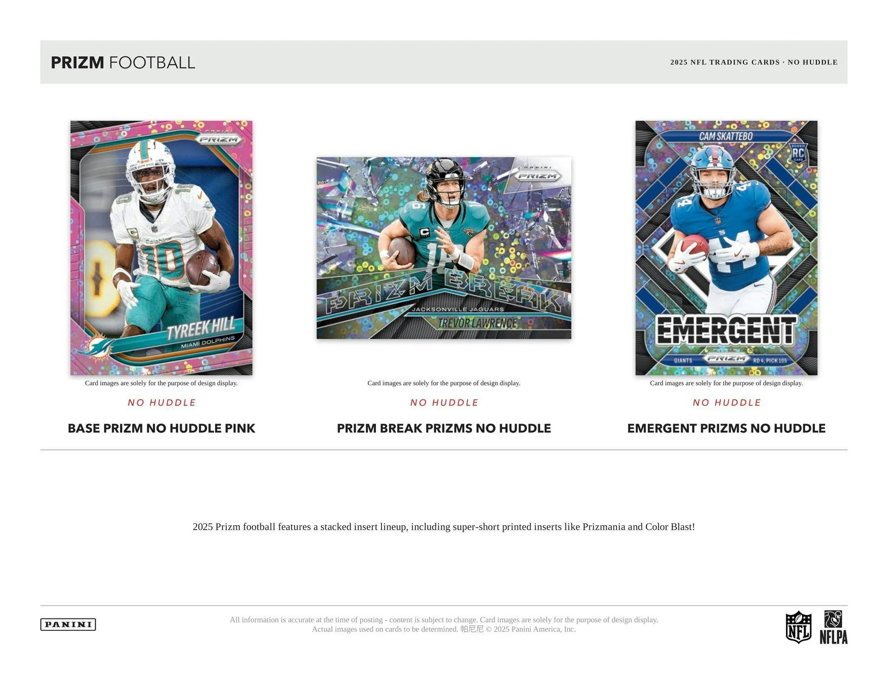 2025 Panini Prizm Football No Huddle Box | Columbia Sports Cards - Image 3