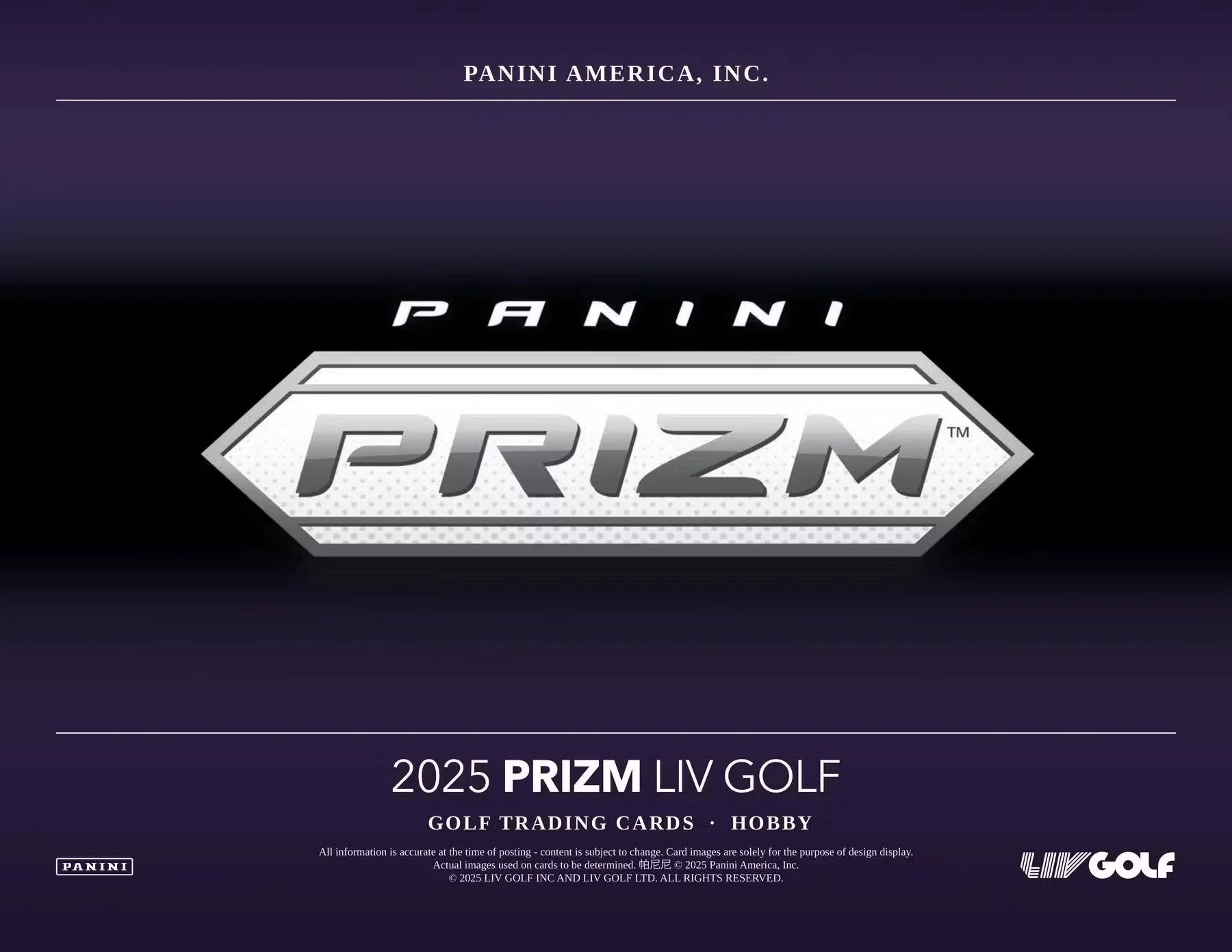 2025 Panini Prizm LIV Golf Hobby Box - Image 3