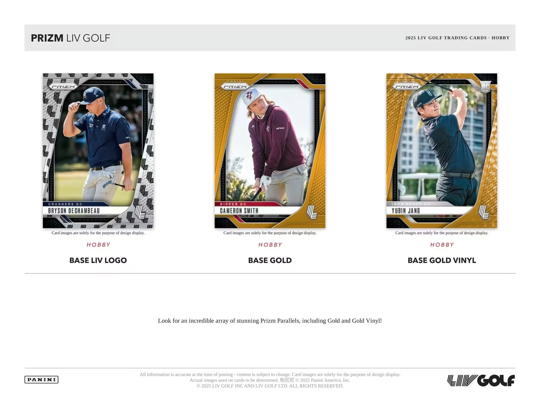 2025 Panini Prizm LIV Golf Hobby Box - Image 4