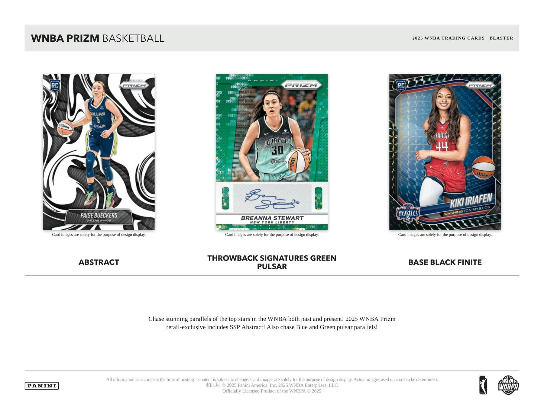 2025 Panini Prizm WNBA Basketball 6-Pack Blaster Box (Ice Prizms) | Columbia Sports Cards - Image 2