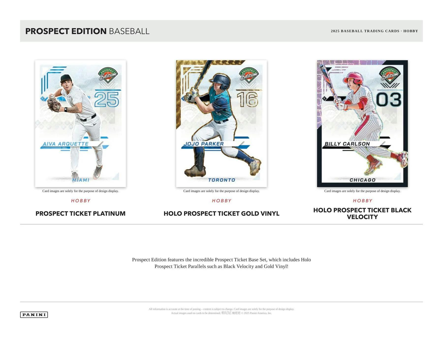 2025 Panini Prospect Edition Baseball Hobby Box | Columbia Sports Cards - Image 3
