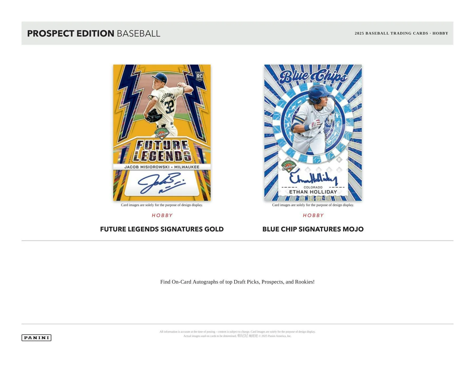 2025 Panini Prospect Edition Baseball Hobby Box | Columbia Sports Cards - Image 4