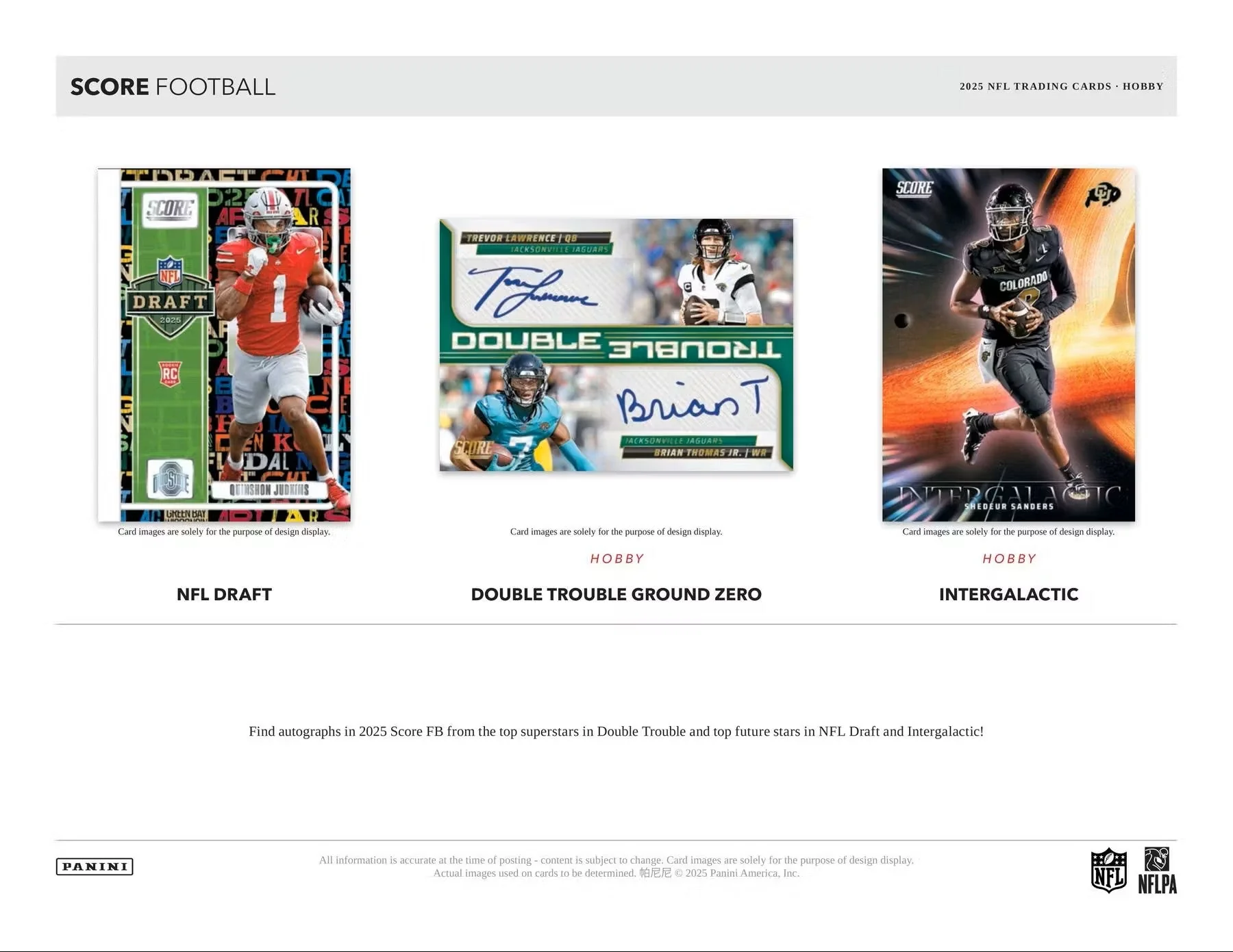 2025 Panini Score Football Hobby Box | Columbia Sports Cards & More - Image 6