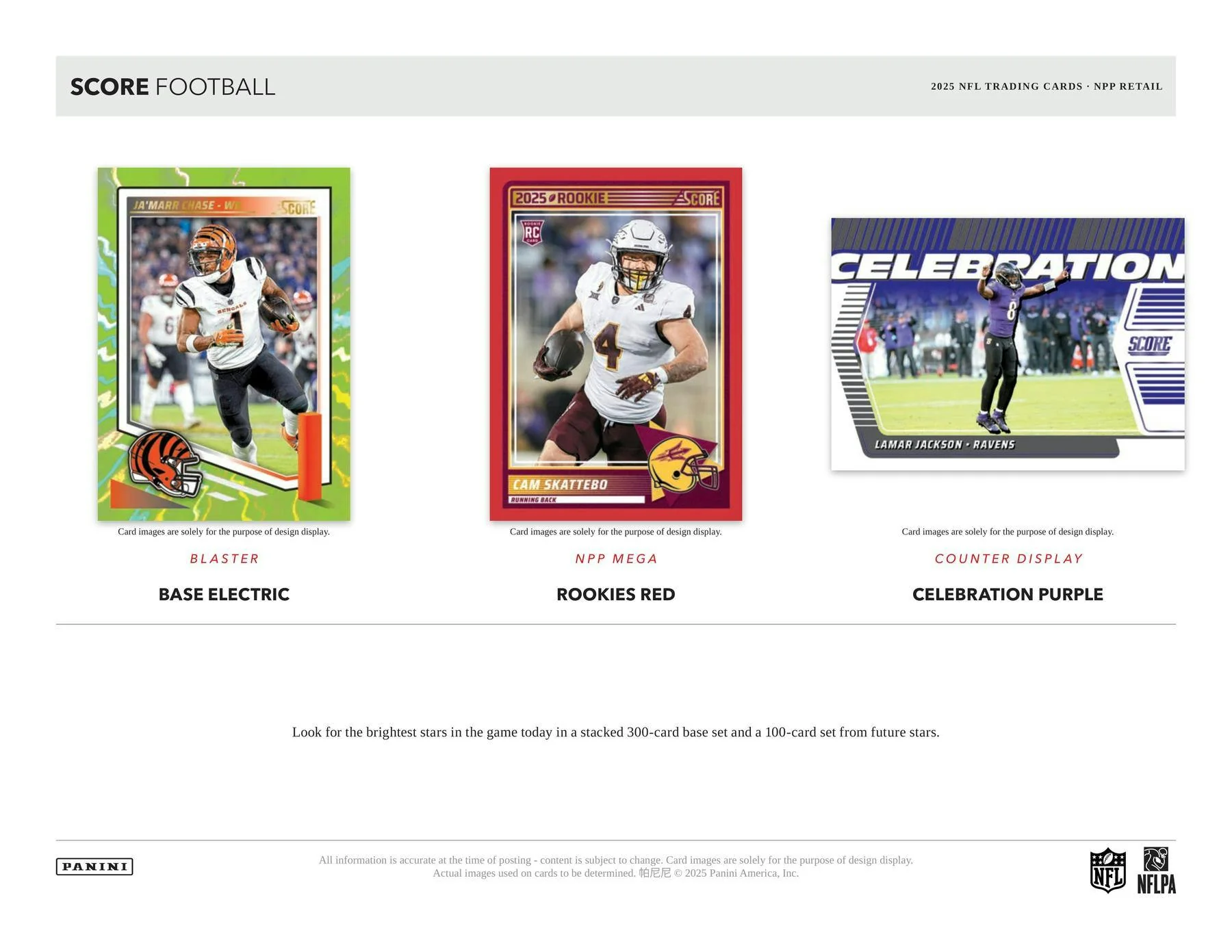 2025 Panini Score Football Mega Box | Columbia Sports Cards - Image 3