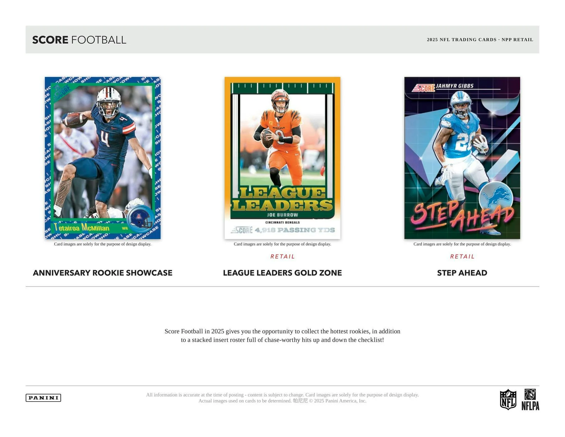 2025 Panini Score Football Mega Box | Columbia Sports Cards - Image 4