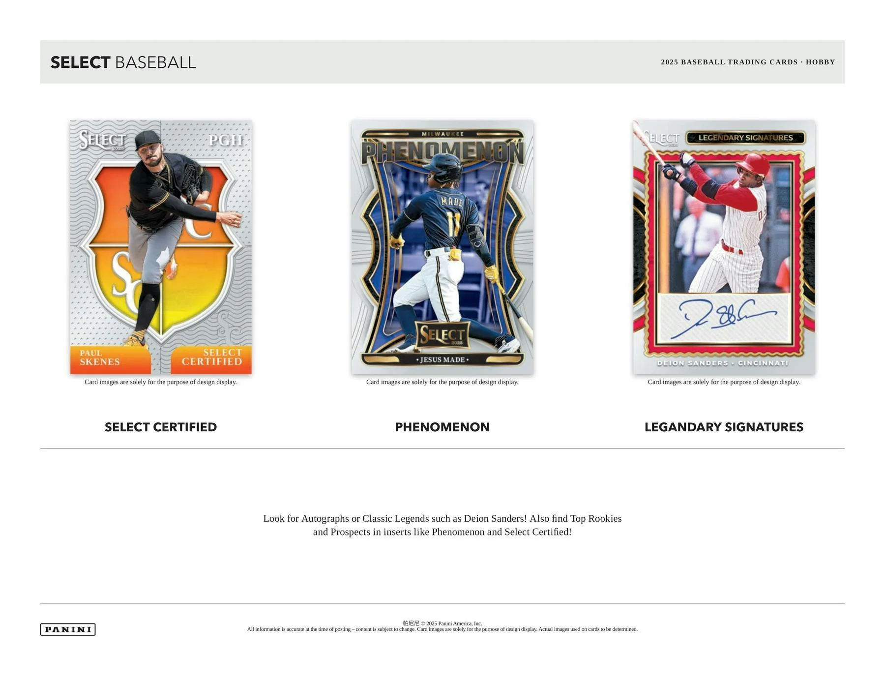 2025 Panini Select Baseball Hobby Box | Columbia Sports Cards - Image 3