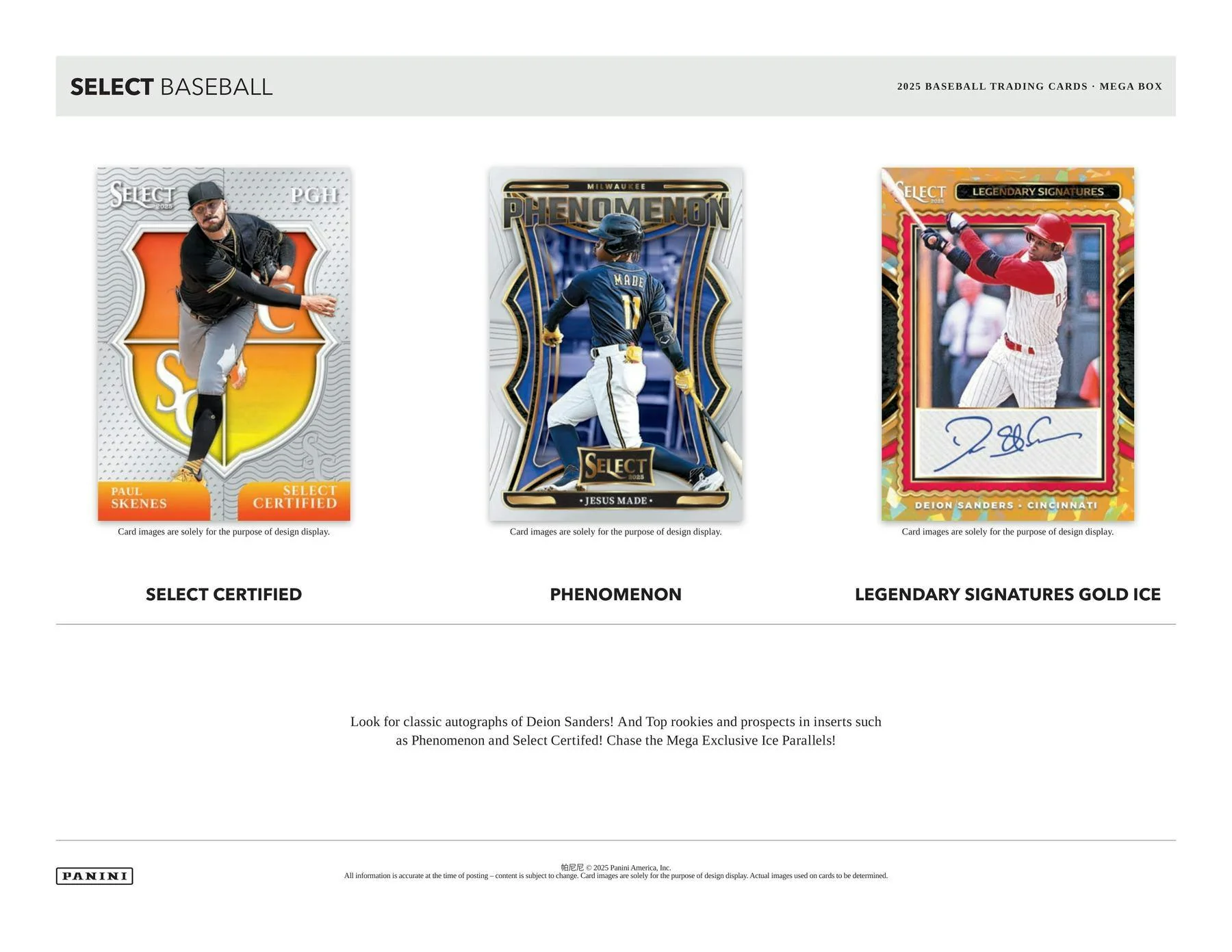 2025 Panini Select Baseball Mega Box | Columbia Sports Cards - Image 3