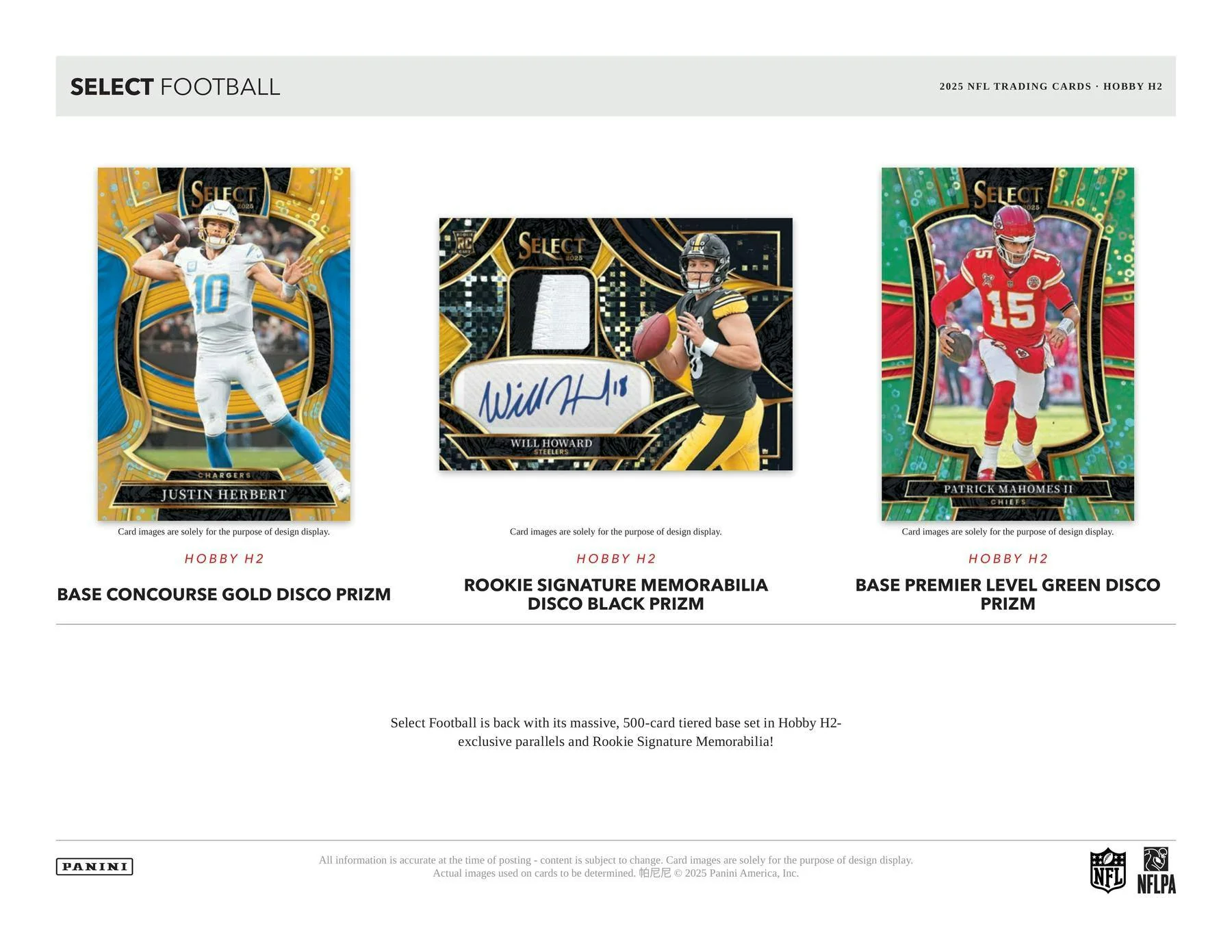 2025 Panini Select Football H2 Box | Columbia Sports Cards - Image 2