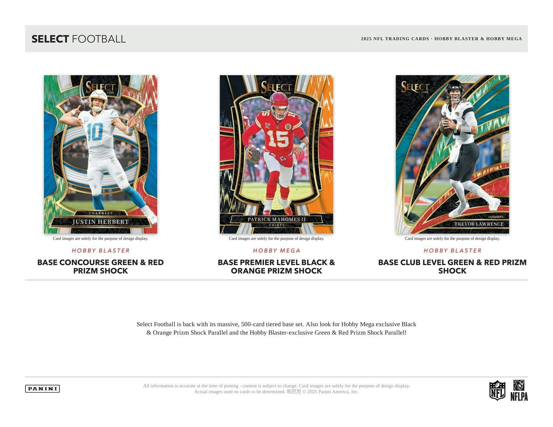 2025 Panini Select Football Mega Hobby Box | Columbia Sports Cards - Image 3
