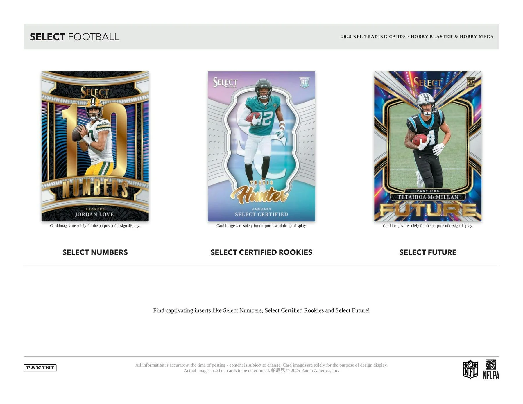 2025 Panini Select Football Mega Hobby Box | Columbia Sports Cards - Image 5
