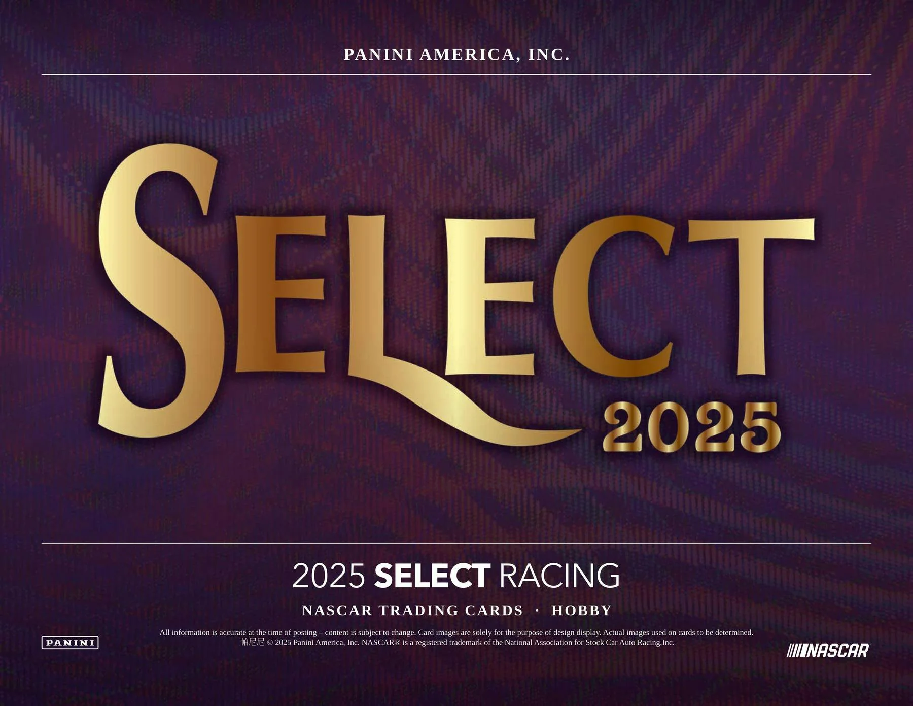 2025 Panini Select NASCAR Racing Hobby Box | Columbia Sports Cards - Image 3