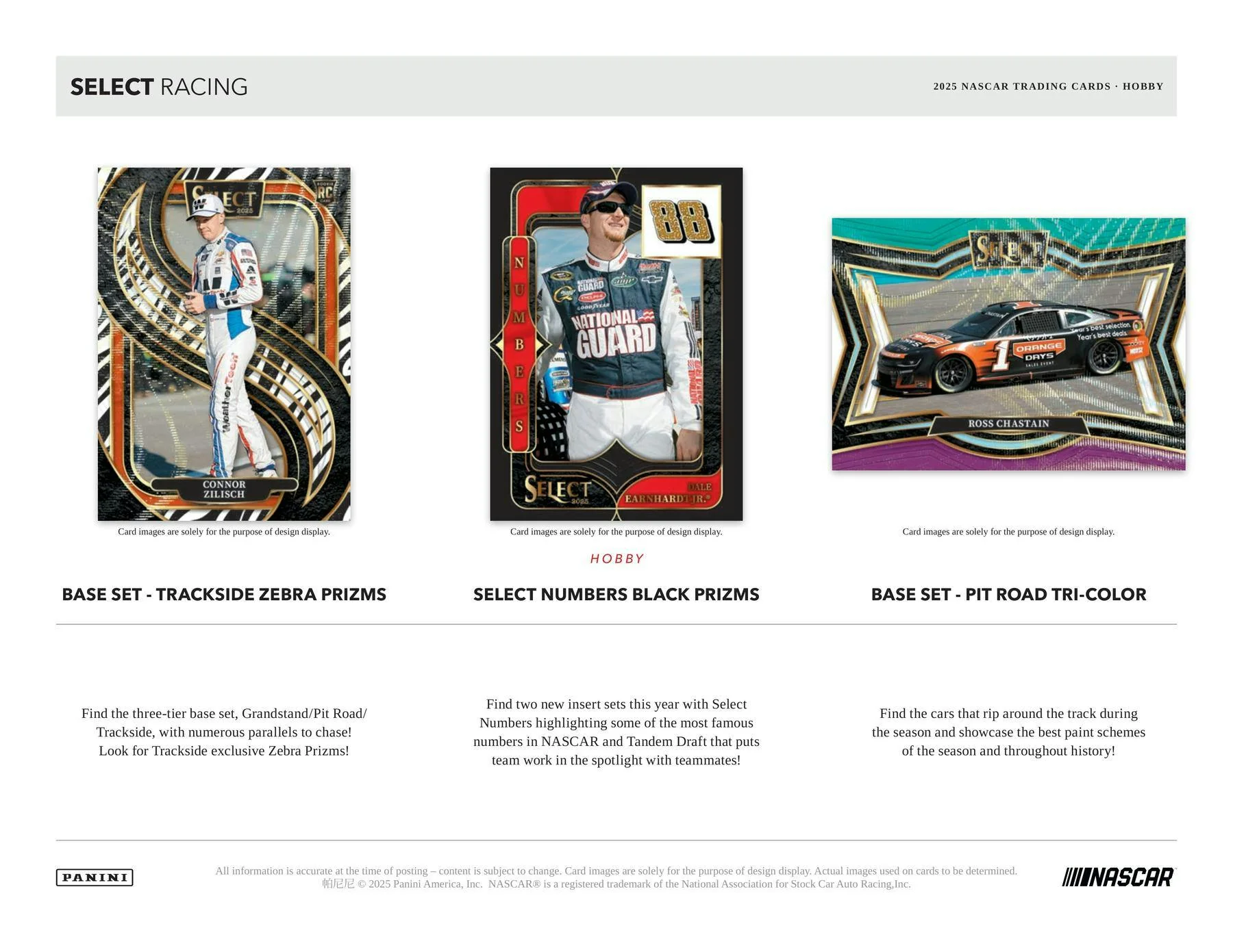 2025 Panini Select NASCAR Racing Hobby Box | Columbia Sports Cards - Image 4