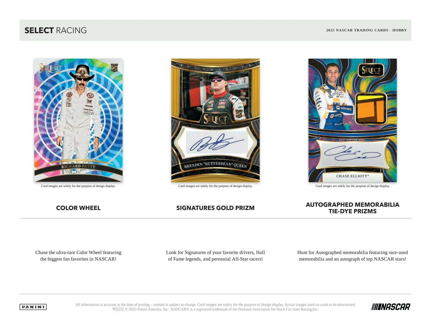2025 Panini Select NASCAR Racing Hobby Box | Columbia Sports Cards - Image 5