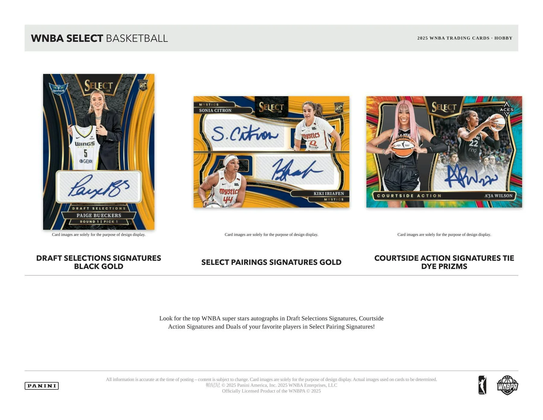2025 Panini Select WNBA Basketball Hobby Box | Columbia Sports Cards - Image 3