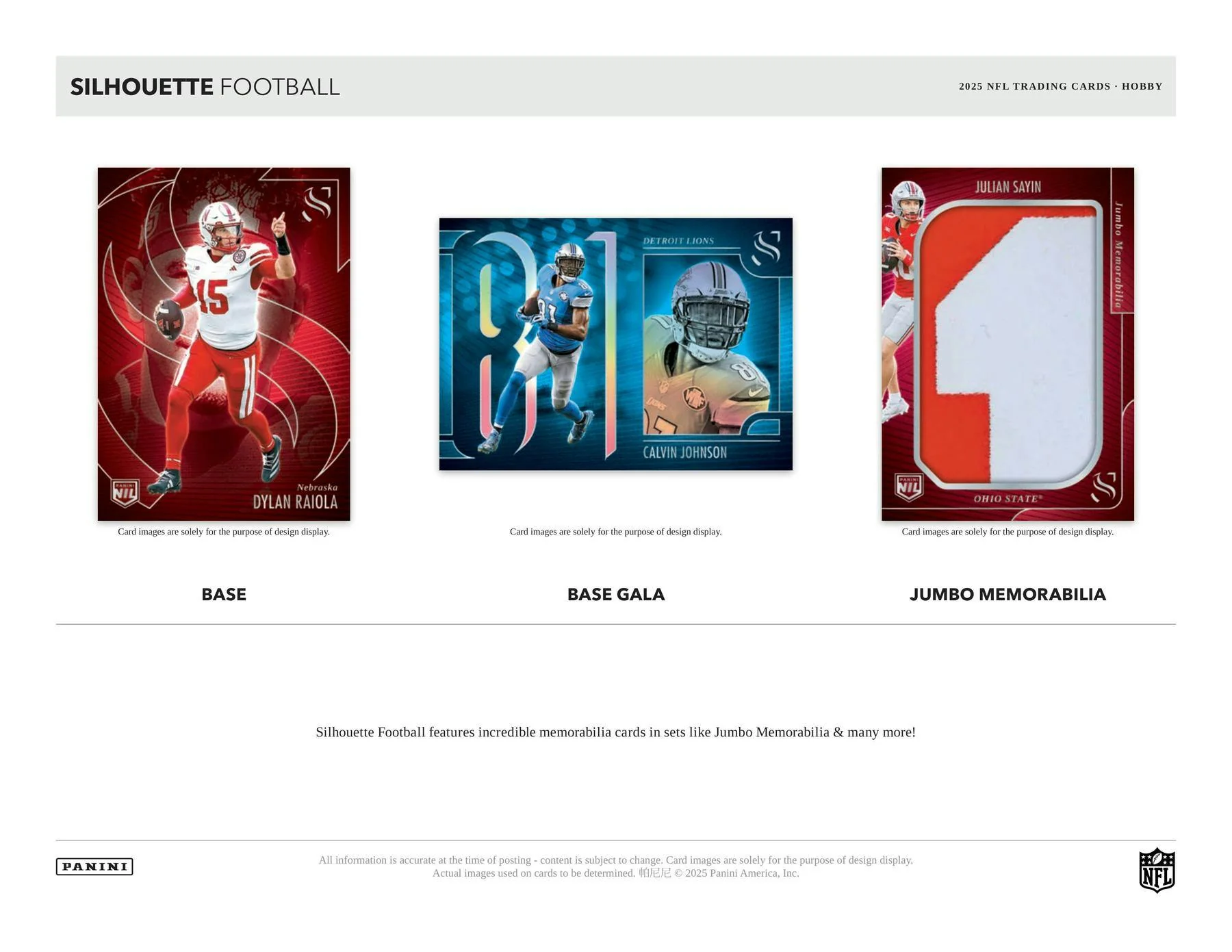 2025 Panini Silhouette Football Hobby Box | Columbia Sports Cards - Image 2