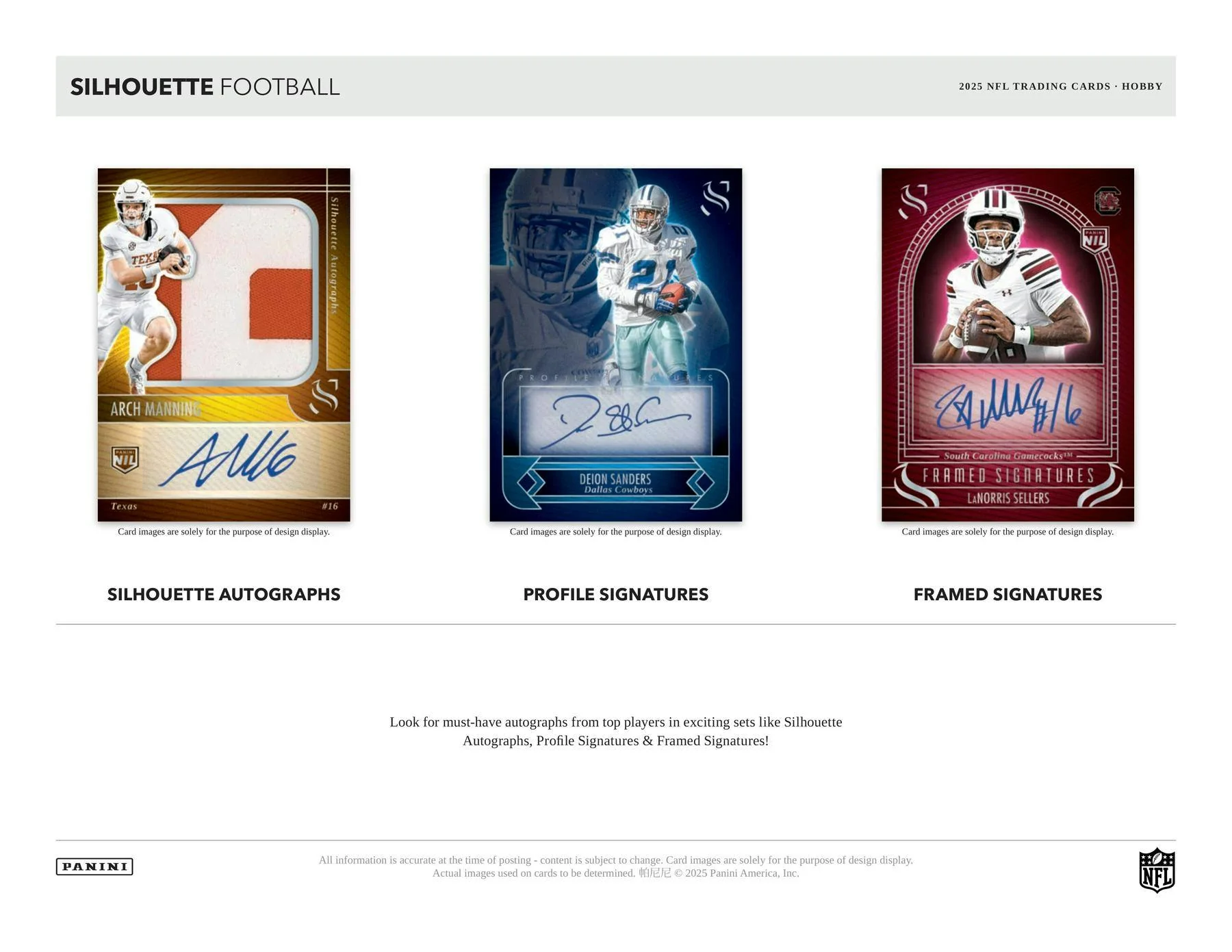 2025 Panini Silhouette Football Hobby Box | Columbia Sports Cards - Image 4