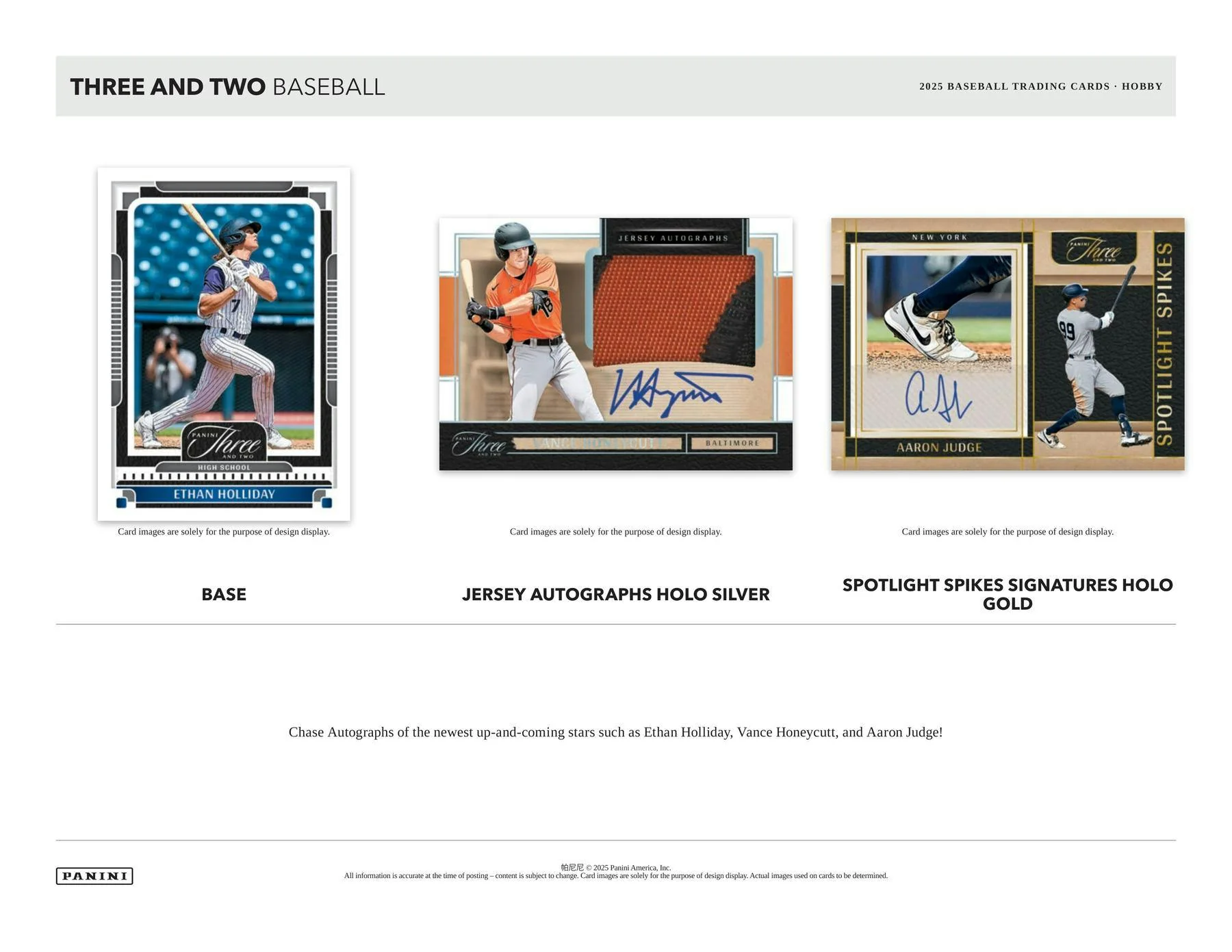 2025 Panini Three & Two Baseball Hobby Box | Columbia Sports Cards - Image 3