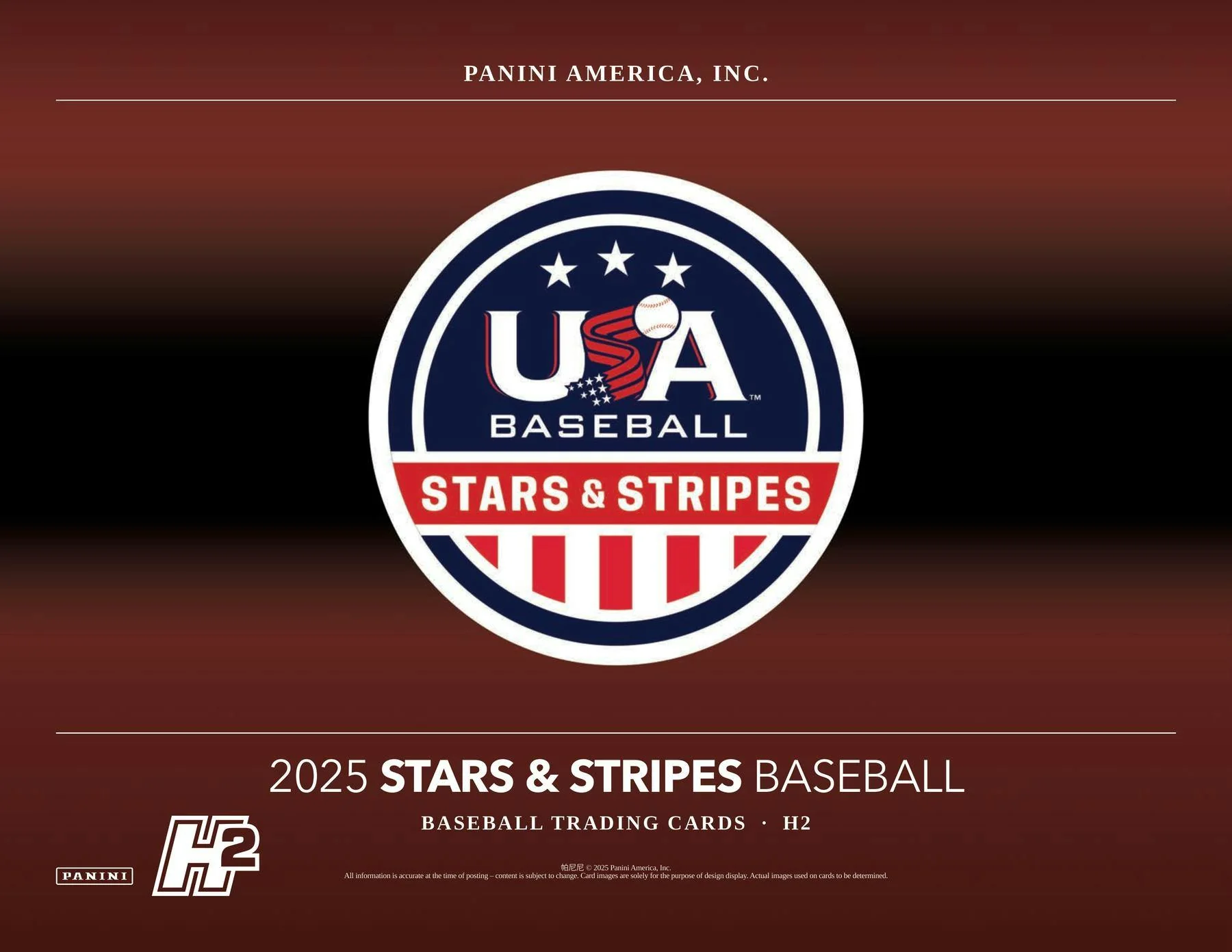 2025 Panini USA Stars & Stripes Baseball H2 Box - Image 3