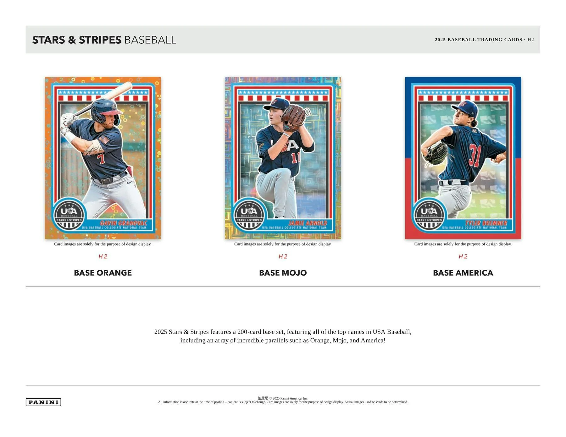2025 Panini USA Stars & Stripes Baseball H2 Box - Image 4