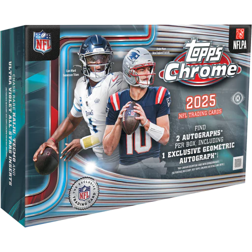 2025 Topps Chrome Football Breaker’s Delight Box | Columbia Sports Cards