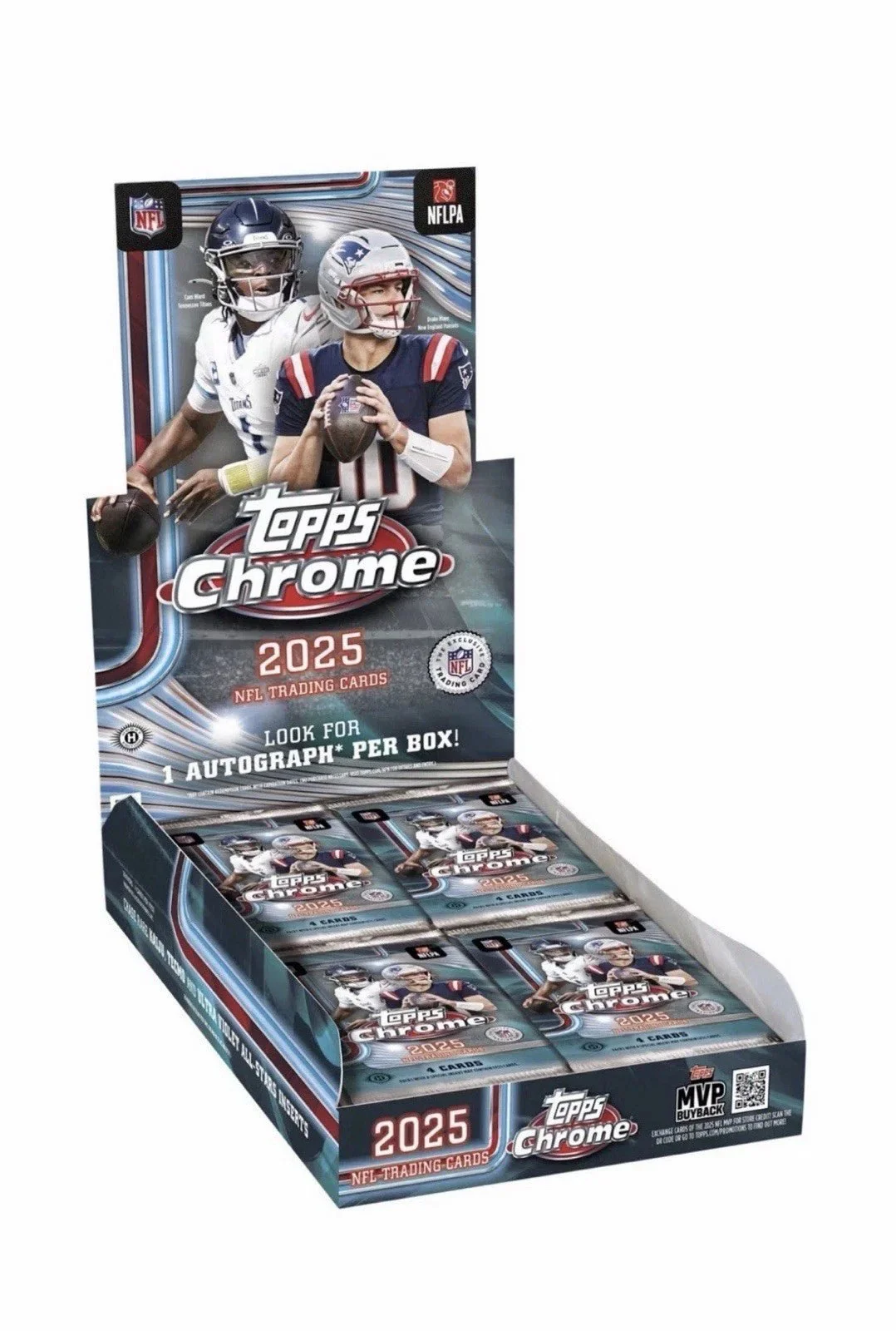 2025 Topps Chrome Football Hobby Box | Columbia Sports Cards