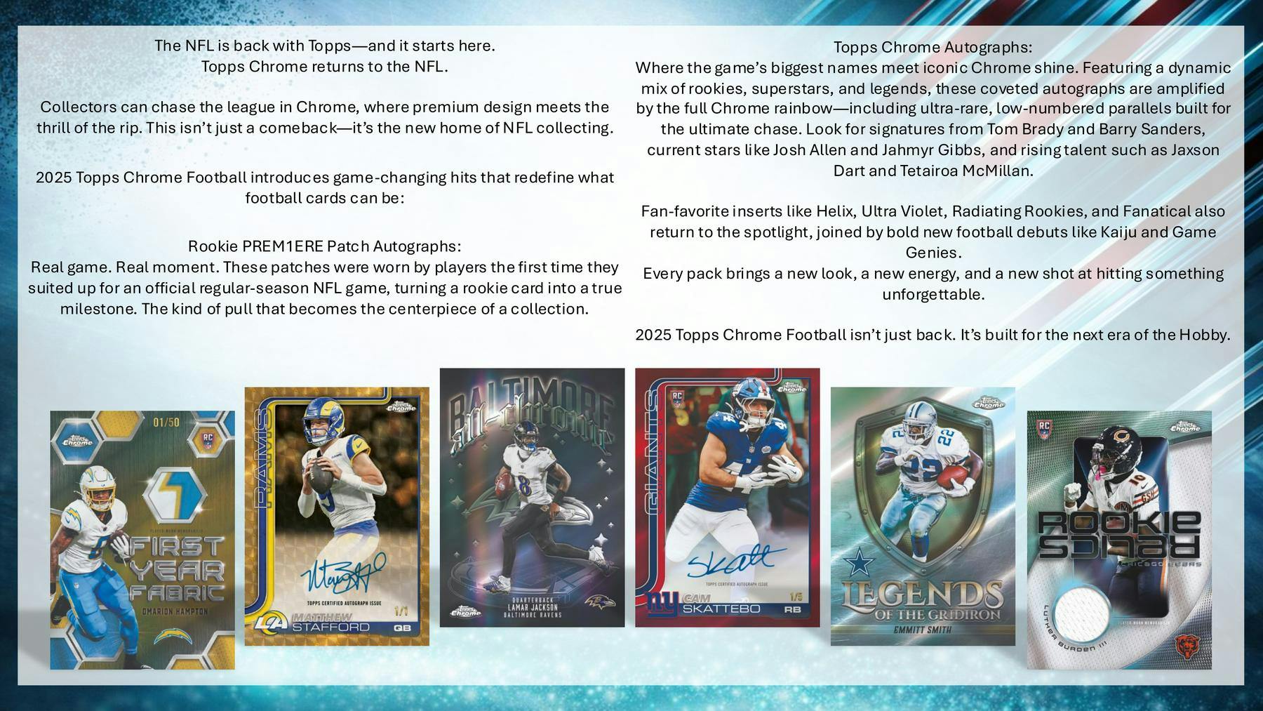 2025 Topps Chrome Football Mega Box | Columbia Sports Cards - Image 2