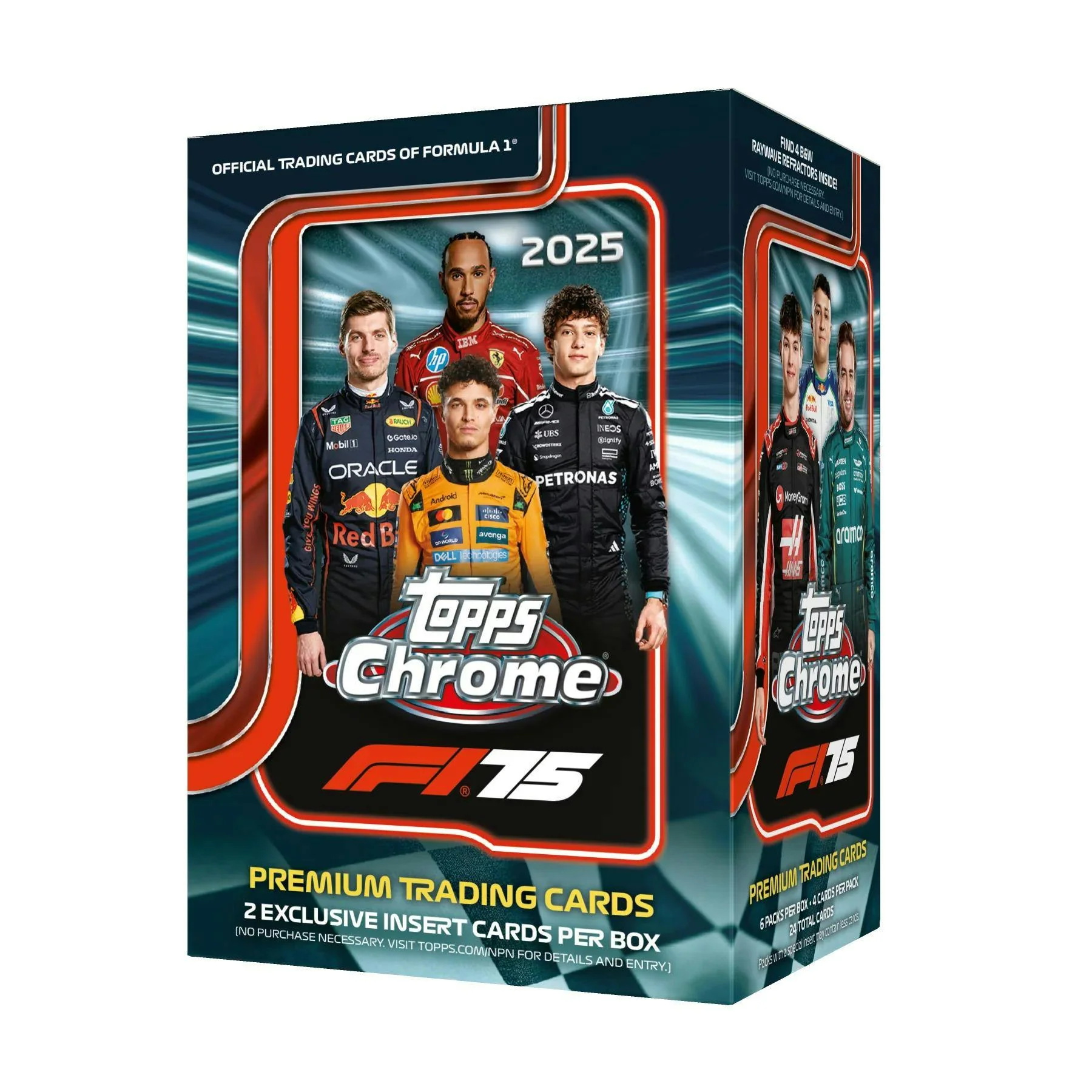 2025 Topps Chrome Formula 1 Racing 6-Pack Blaster Box | Columbia Sports Cards