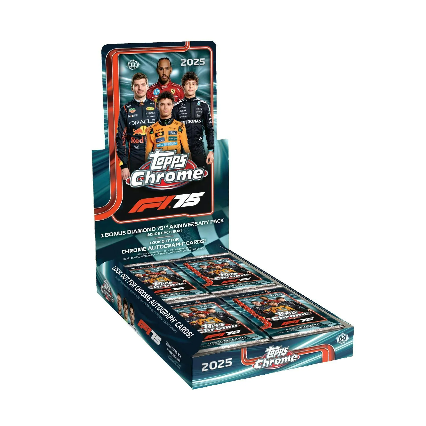 2025 Topps Chrome Formula 1 Racing Hobby Box | Columbia Sports Cards - Image 2