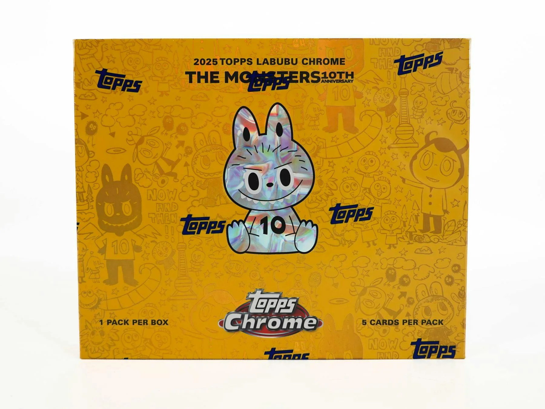 Labubu Chrome 10th Anniversary Box (Topps 2025) | Columbia Sports Cards