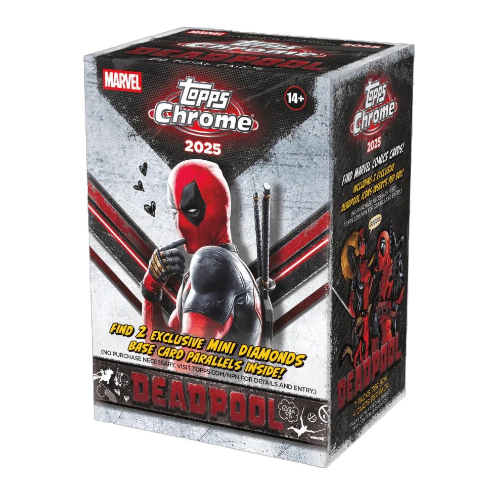 2025 Topps Chrome Marvel Deadpool Blaster Box | Columbia Sports Cards
