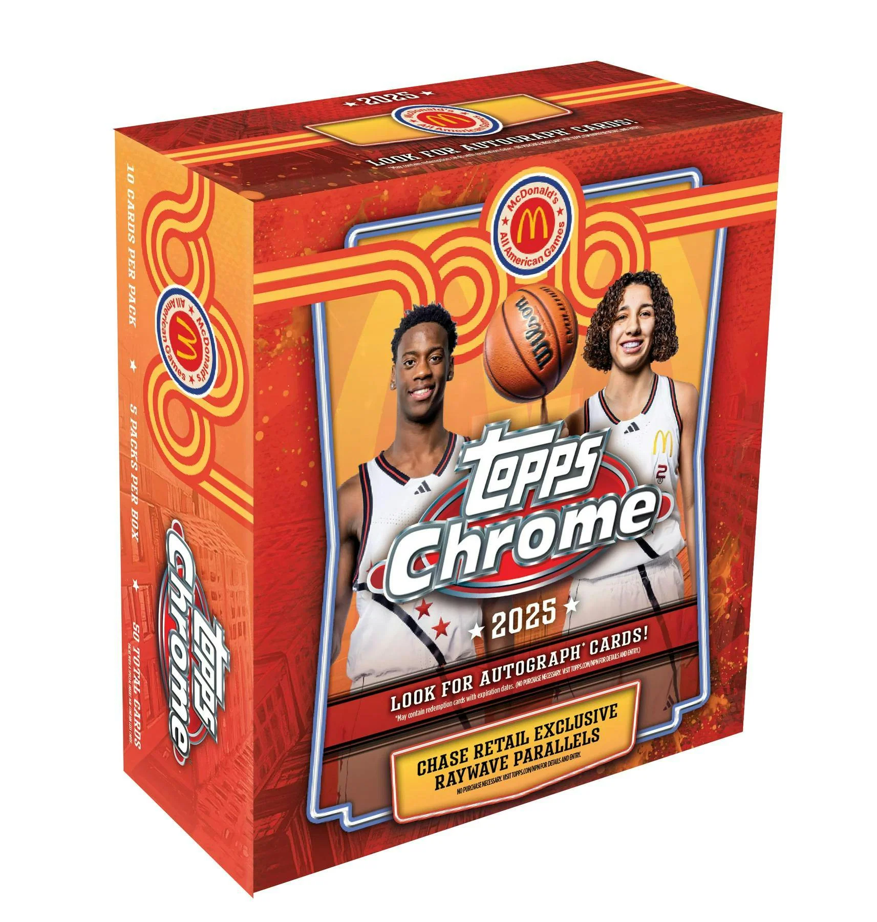 2025 Topps Chrome McDonald’s All-American Basketball Mega Box | Columbia Sports Cards