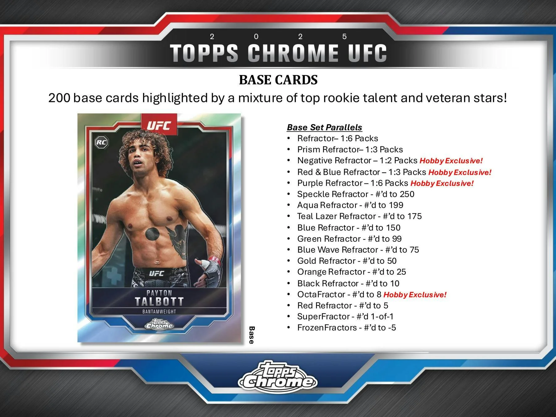 2025 Topps Chrome UFC Hobby Box - Image 4