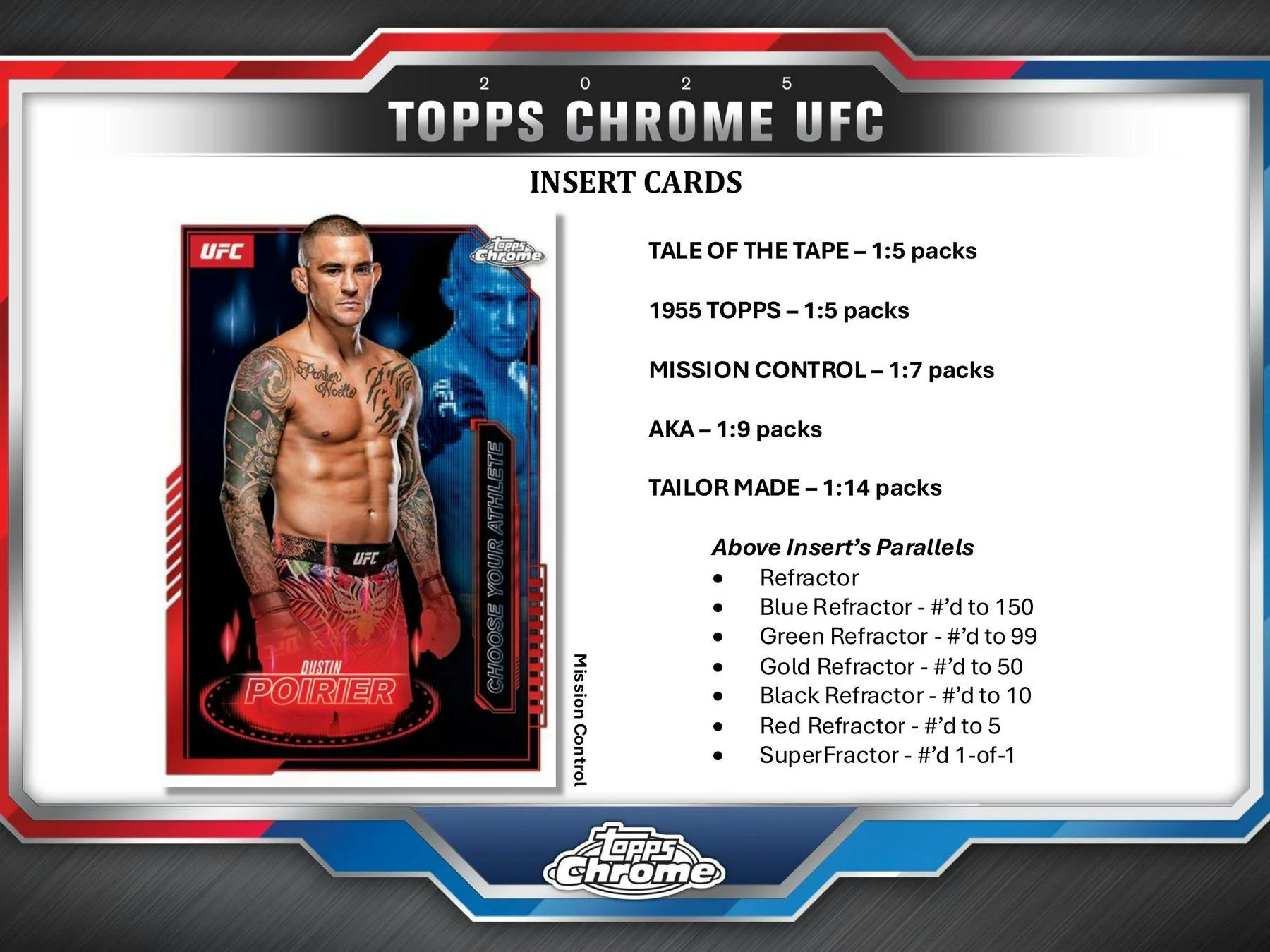 2025 Topps Chrome UFC Hobby Box - Image 5