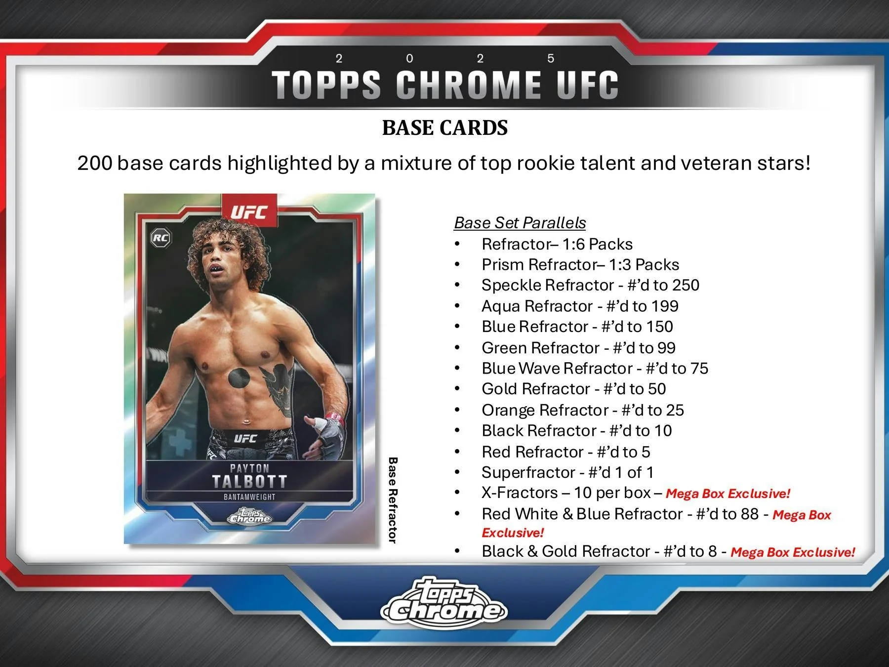 2025 Topps Chrome UFC Mega Box - Image 4