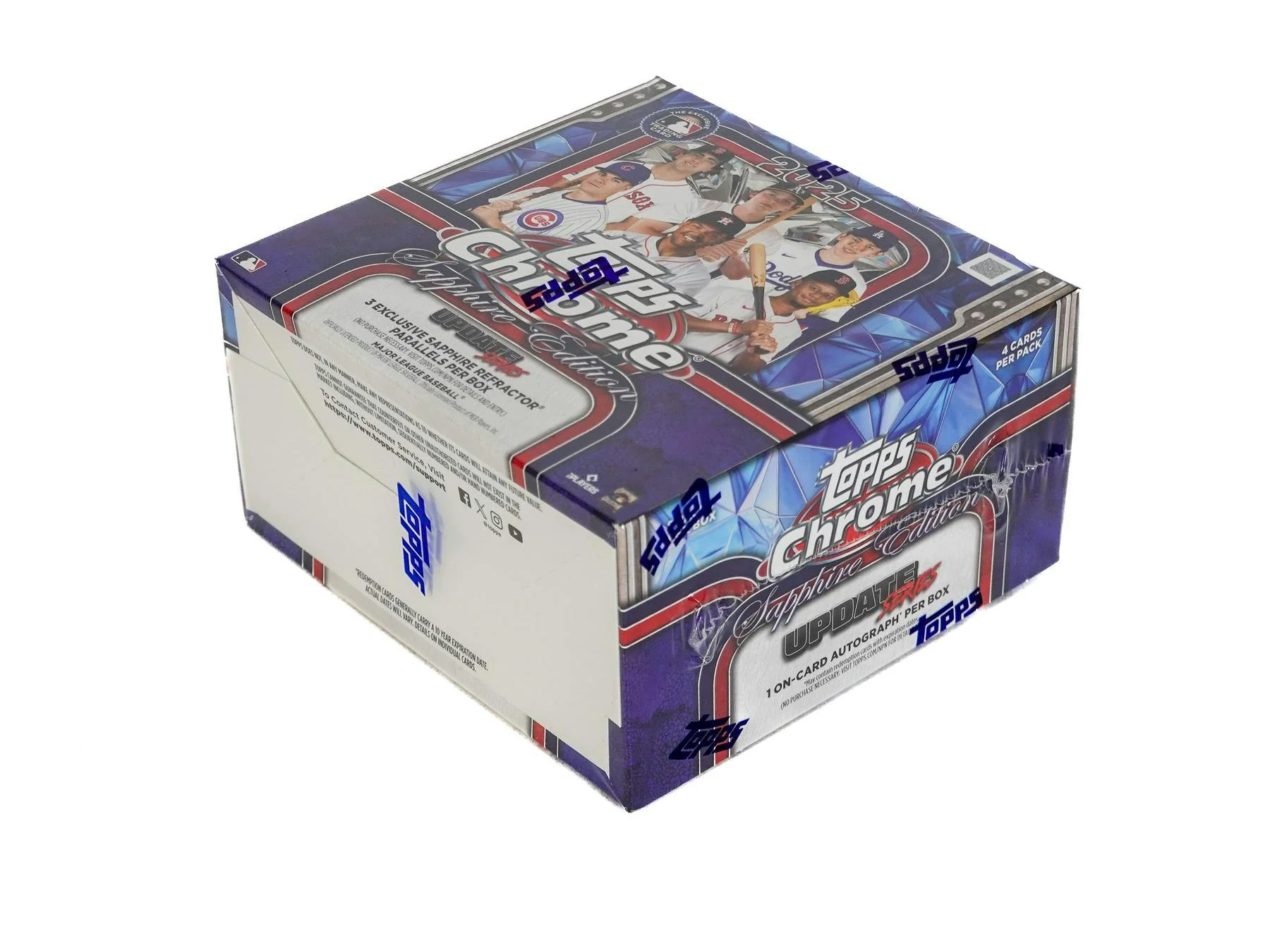 2025 Topps Chrome Update Series Baseball Sapphire Edition Box - Image 2